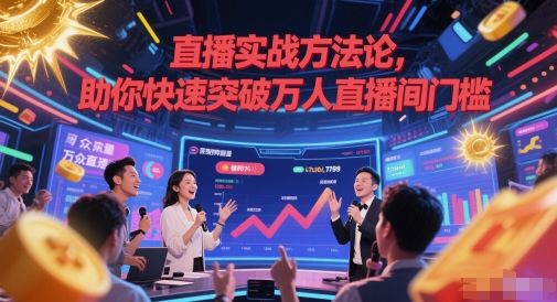 直播实战方法论,助你快速突破万人直播间门槛网赚项目-美肚杀分享