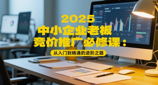 2025中小企业老板竞价推广必修课：从入门到精通的进阶之路网赚项目-美肚杀分享