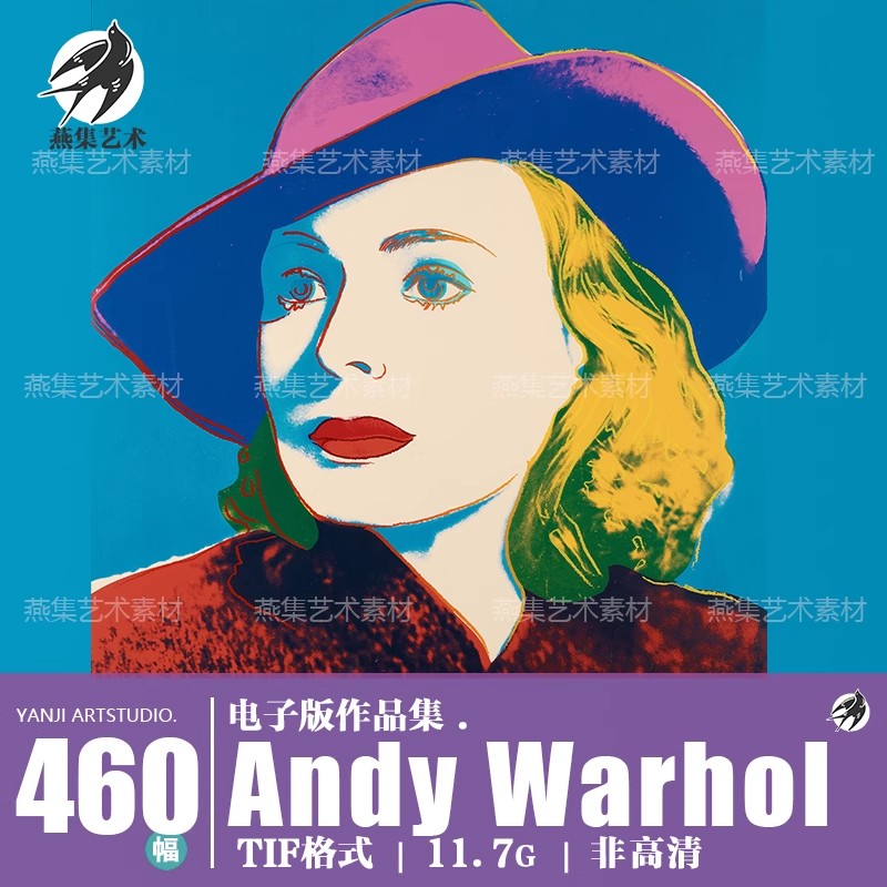 460幅，安迪沃霍尔Andy Warhol美国当代艺术家 波普抽象表现主义高清素材-美肚杀分享