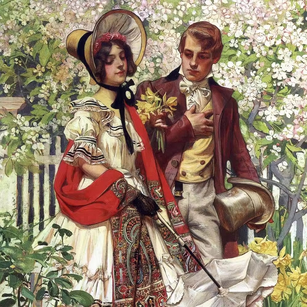 莱延德克尔 美国黄金时代美式复古插画古典素材图集-美肚杀分享