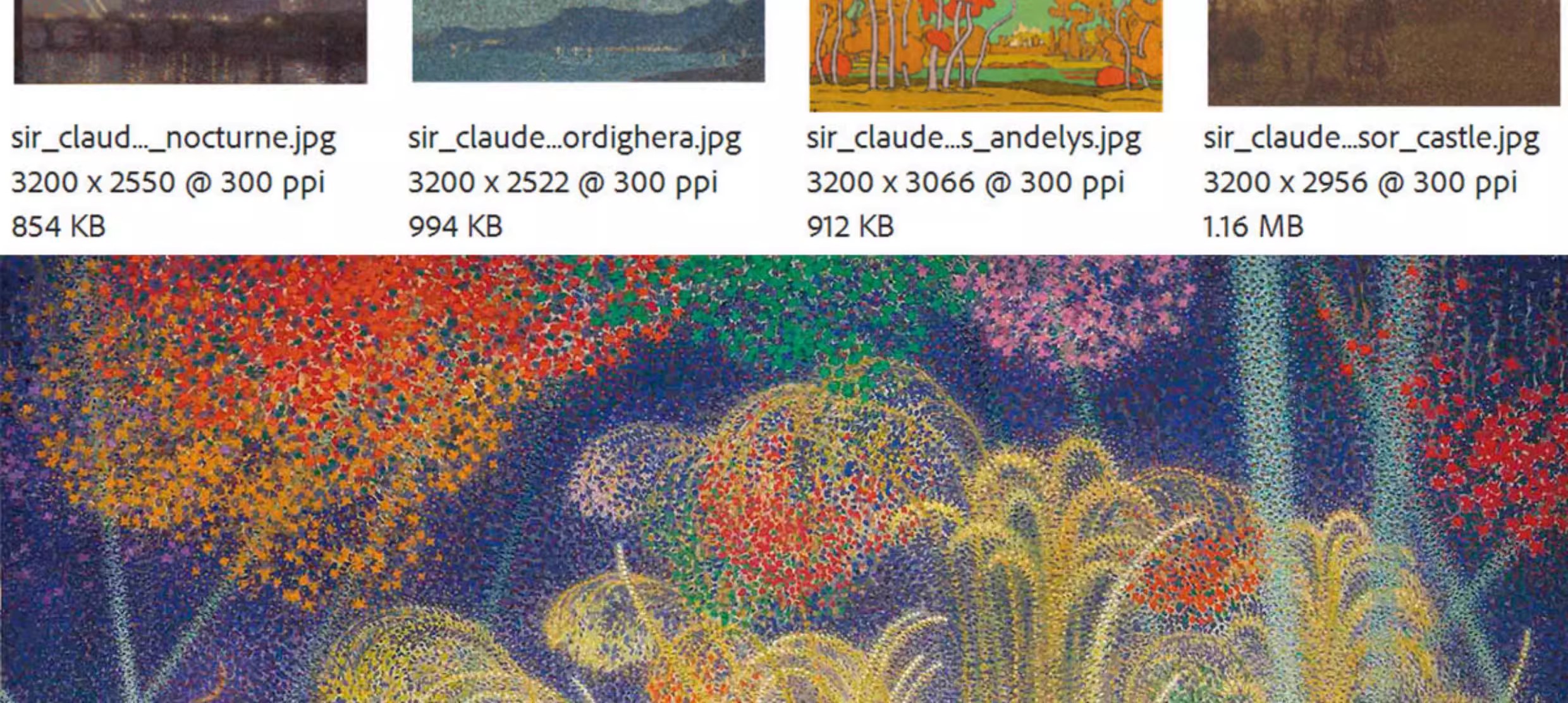 图片[3]-16幅，克劳德·弗朗西斯·巴里Claude Francis Barry风景画高清大图素材-美肚杀分享