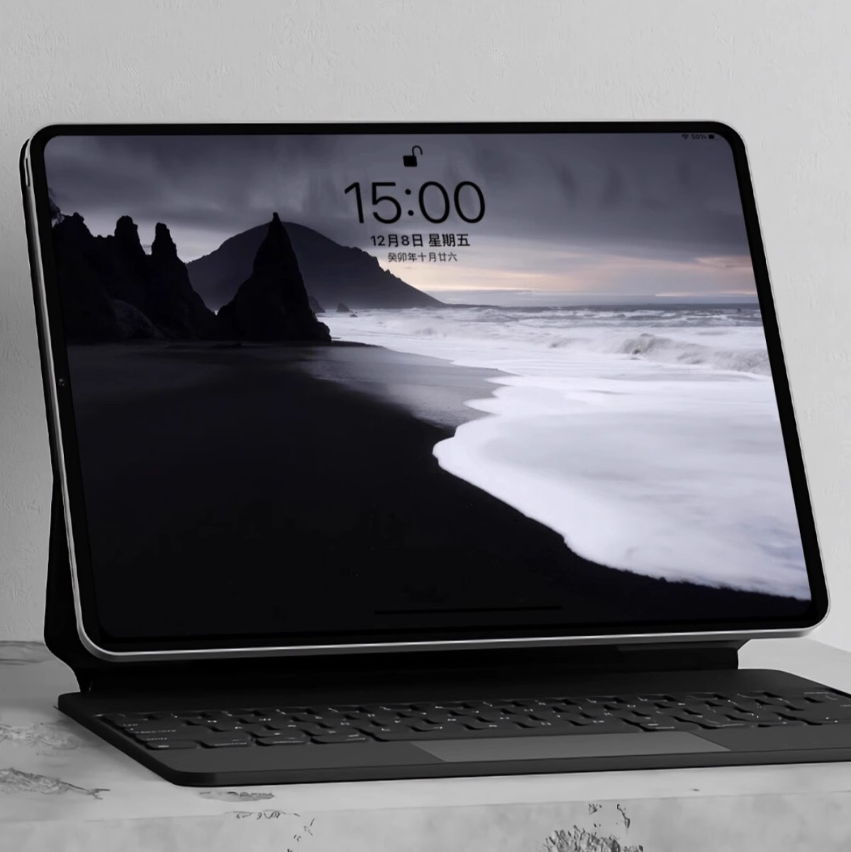 黑沙滩 高级氛围感平板电脑壁纸4K超清苹果手机iPad壁纸无损屏保-美肚杀分享