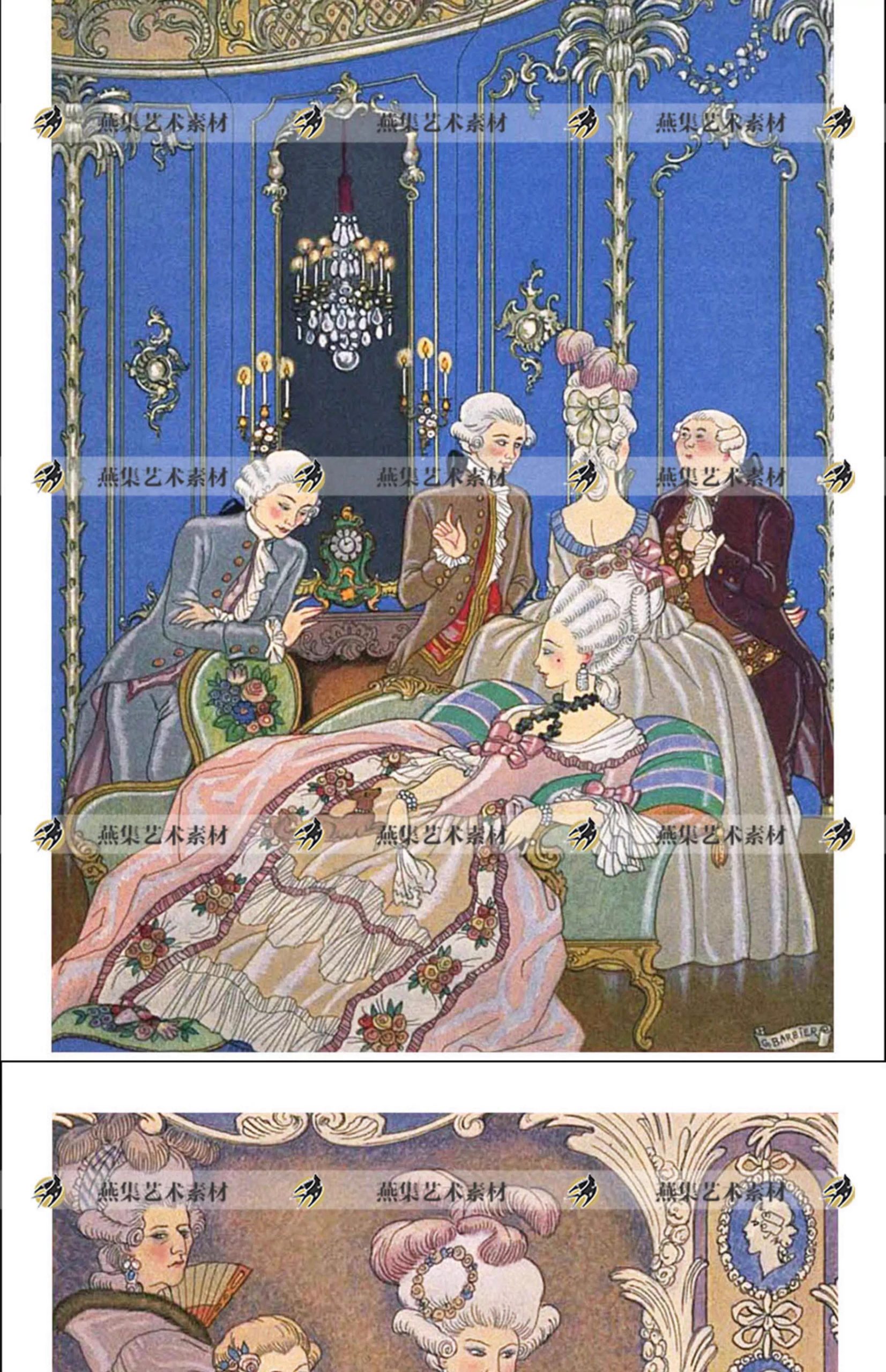 图片[4]-244幅，乔治巴比尔George Barbier法国装饰Art Deco艺术插画设计参考素材-美肚杀分享