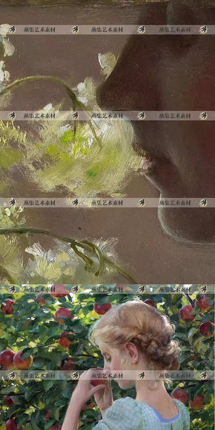 图片[2]-90幅，查尔斯柯伦Charles Courtney Curran油画作品集 绘画临摹图片素材-美肚杀分享