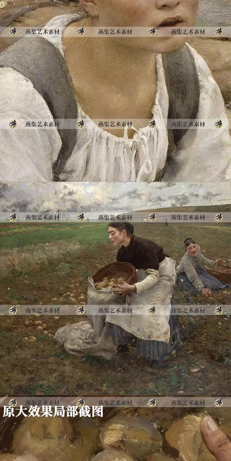 图片[3]-33幅，勒帕热Jules Bastien-Lepage油画合集人物风景静物画芯电子图素材-美肚杀分享