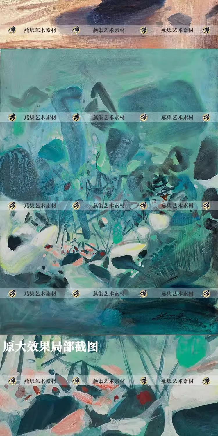 图片[3]-144幅，朱德群油画作品合集当代抽象油画艺术绘画电子版图片临摹参考素材-美肚杀分享