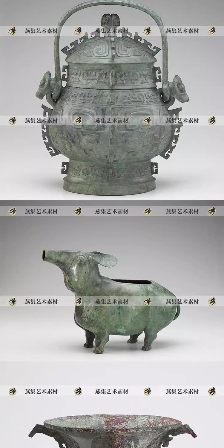 图片[3]-3213幅，馆藏青铜器金银器拍摄照片博物馆考古院高清图片参考临摹电子素材-美肚杀分享