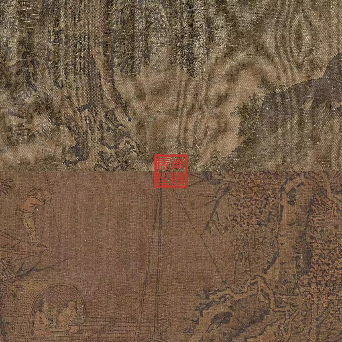 图片[3]-35幅，北宋 郭熙绘画作品合集 窠石平远图幽谷图早春图高清国画图片素材-美肚杀分享