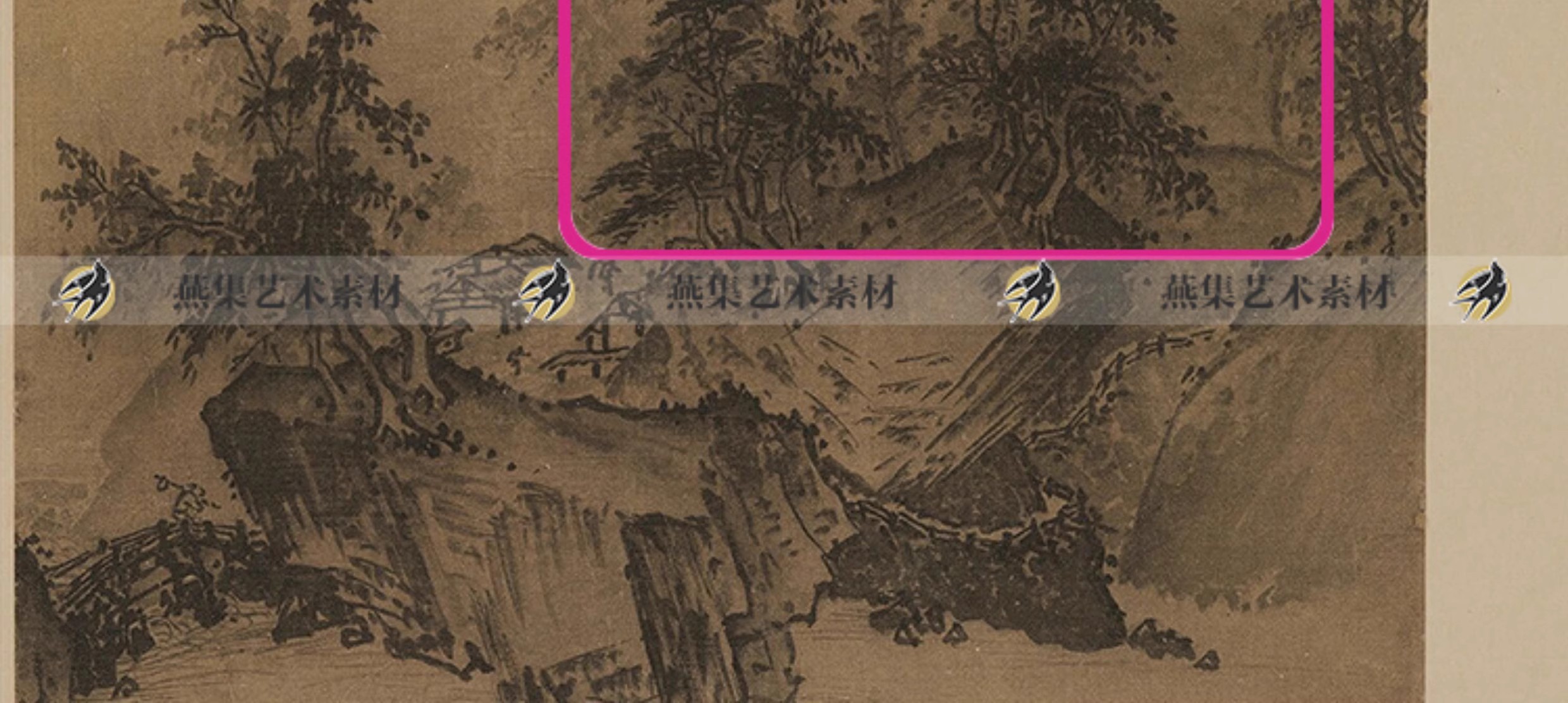 图片[3]-61幅，南宋 夏圭绘画作品合集 西湖柳艇图溪山清远图雪堂客话图高清素材-美肚杀分享