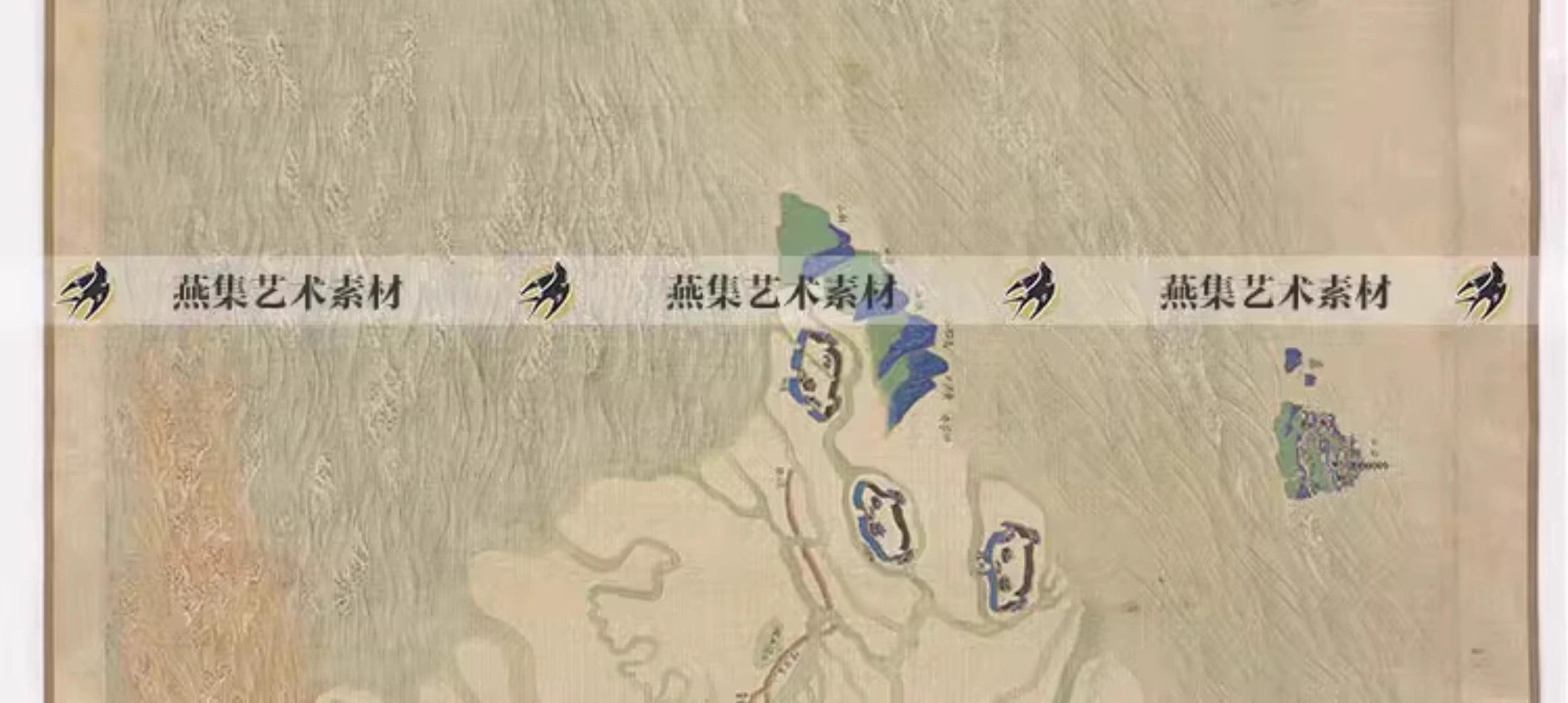 图片[3]-清代大运河地图古代老地域隋唐水路舆图参考资料高清电子图片素材-美肚杀分享