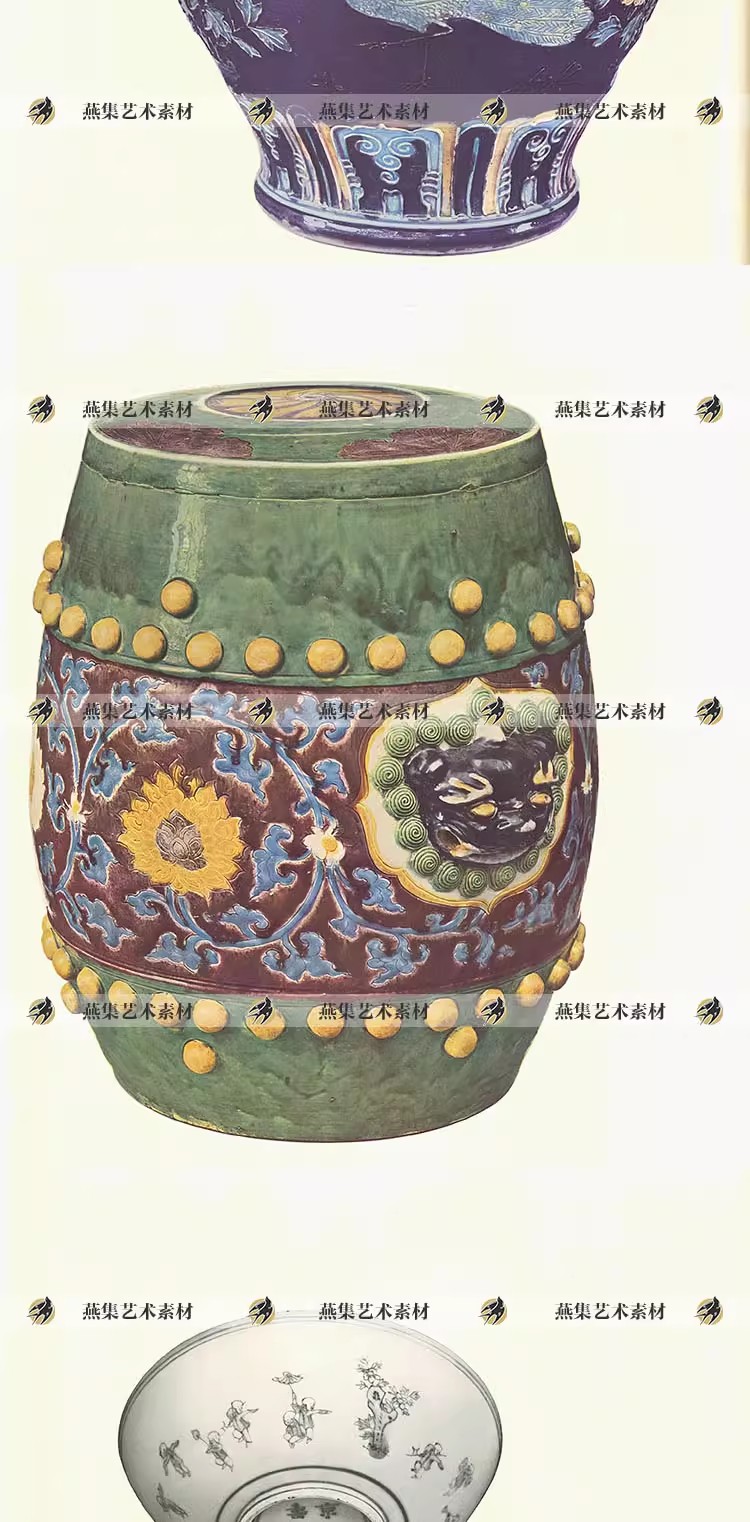 图片[4]-180幅，中国陶瓷图录历代名瓷宋清代珐琅彩瓷器瓶坛盆罐碟碗电子图片素材-美肚杀分享