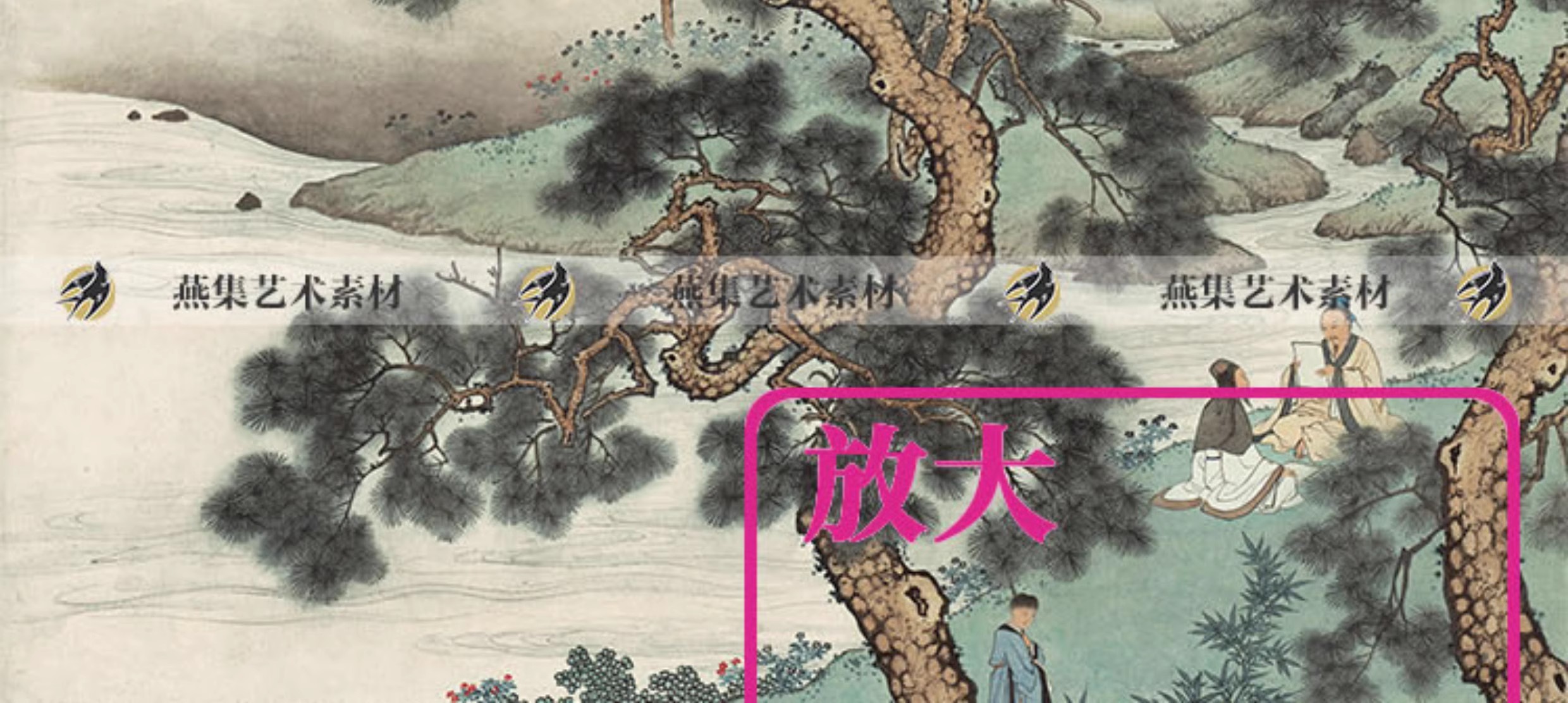 图片[3]-陈少梅绘画合集 国画工笔花鸟人物风景静物素材 69幅高清电子版-美肚杀分享
