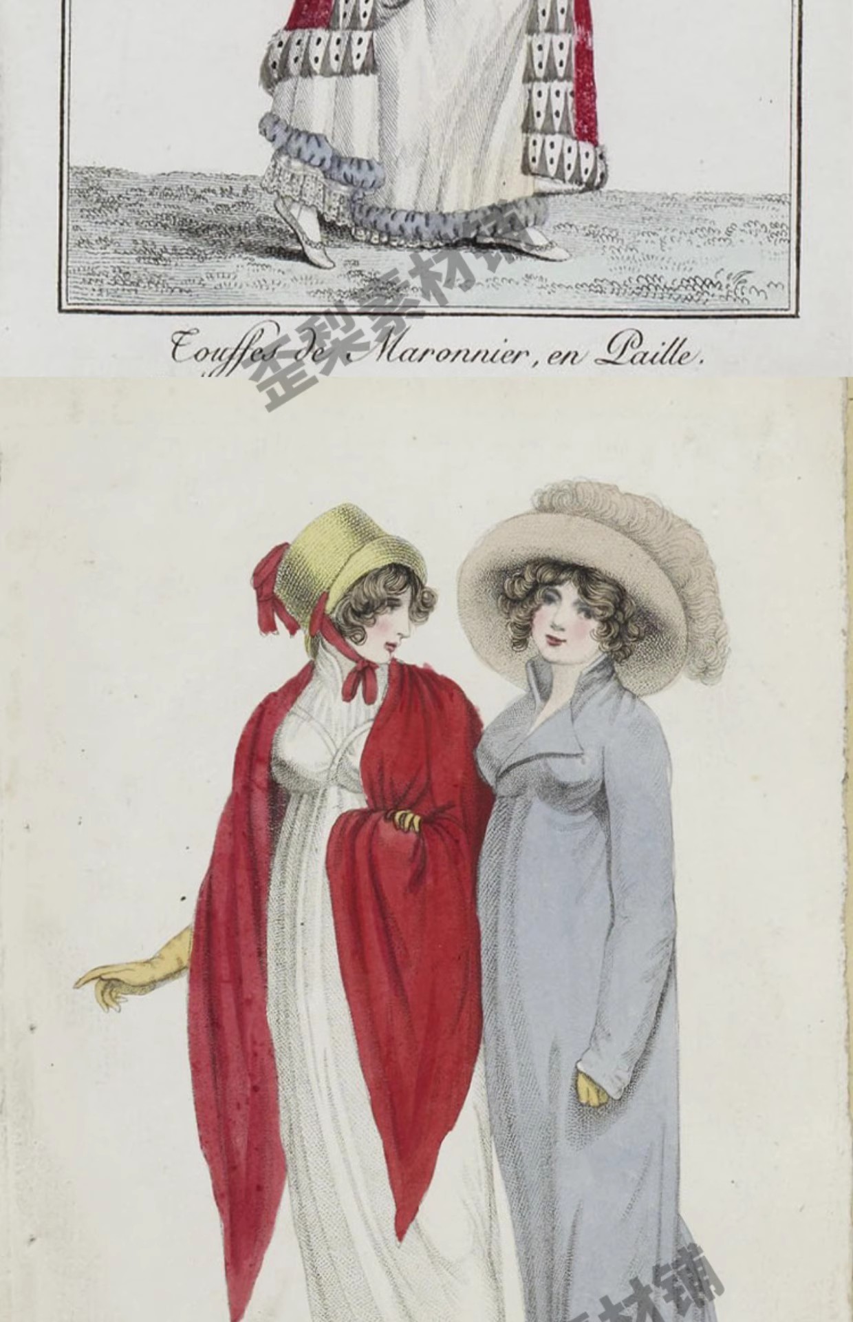 图片[3]-120幅，FashionPlates1804-1805欧美时装手账电子版图片素材junk journal-美肚杀分享