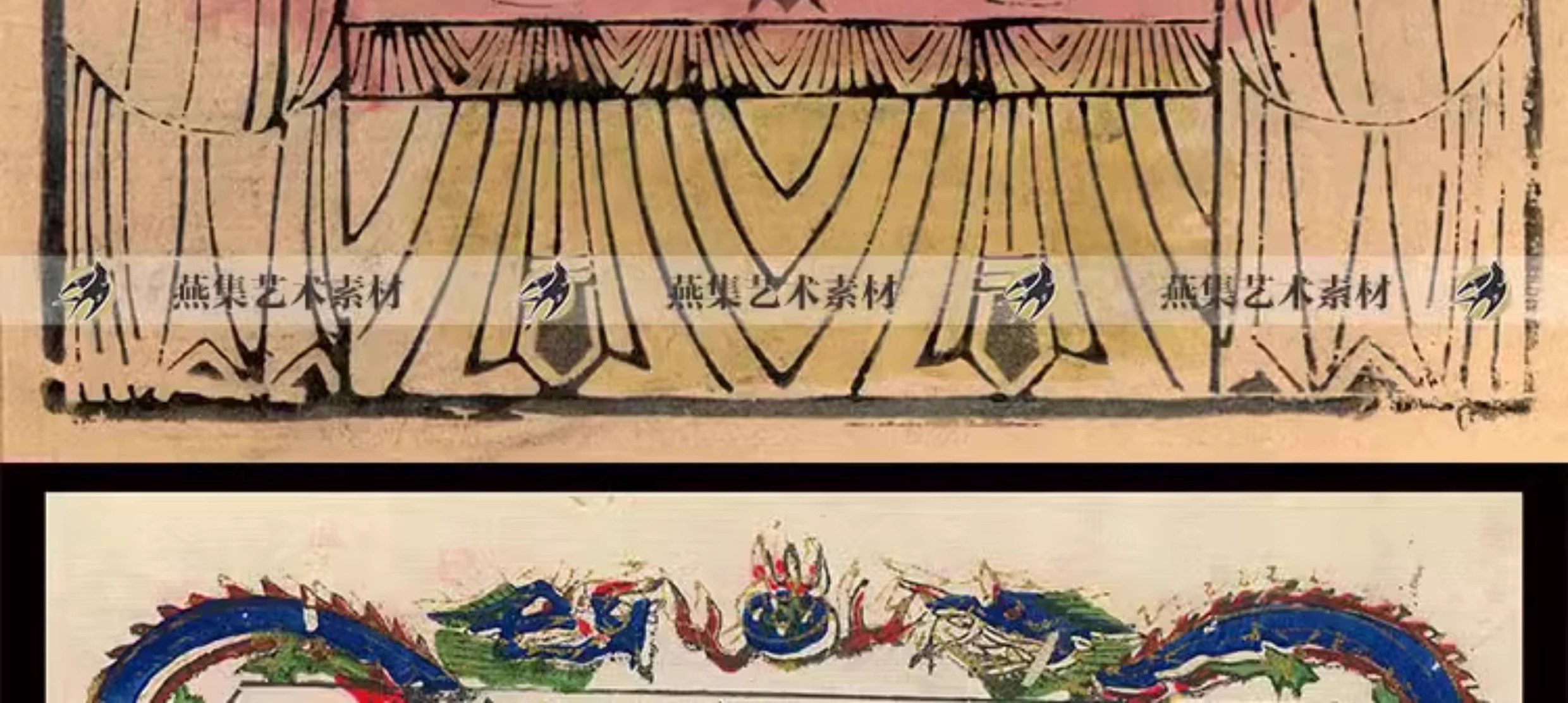 图片[3]-864幅，中国民间诸神仙版画传统民俗年画纸马线稿绘画设计图参考图片素材-美肚杀分享