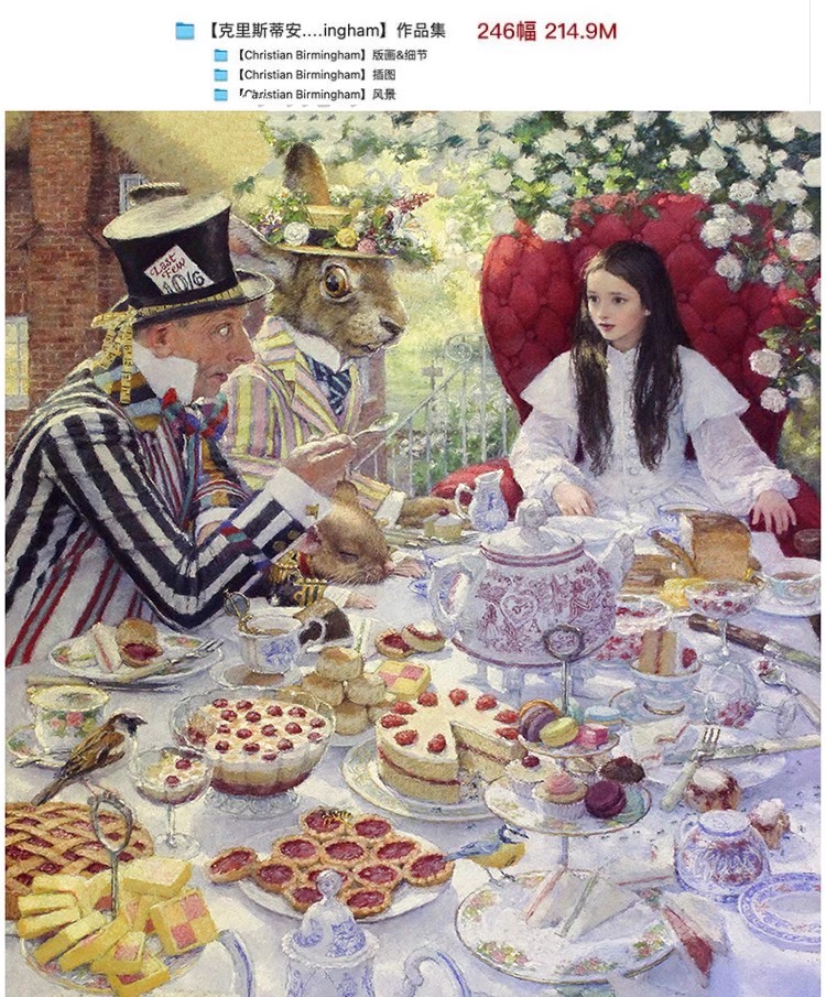 图片[2]-246幅，克里斯蒂安.伯明翰Christian Birmingham儿童童话插画手账素材-美肚杀分享