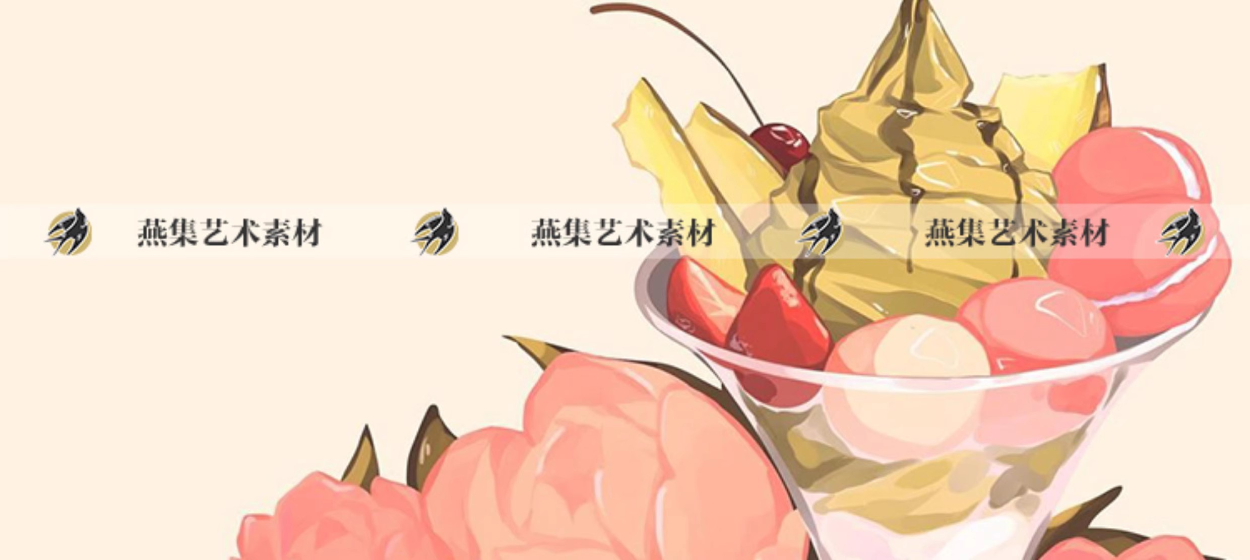 图片[3]-118幅，410水彩美食插画师mmumechii水彩插画美食寿司甜点菜品手绘素材-美肚杀分享
