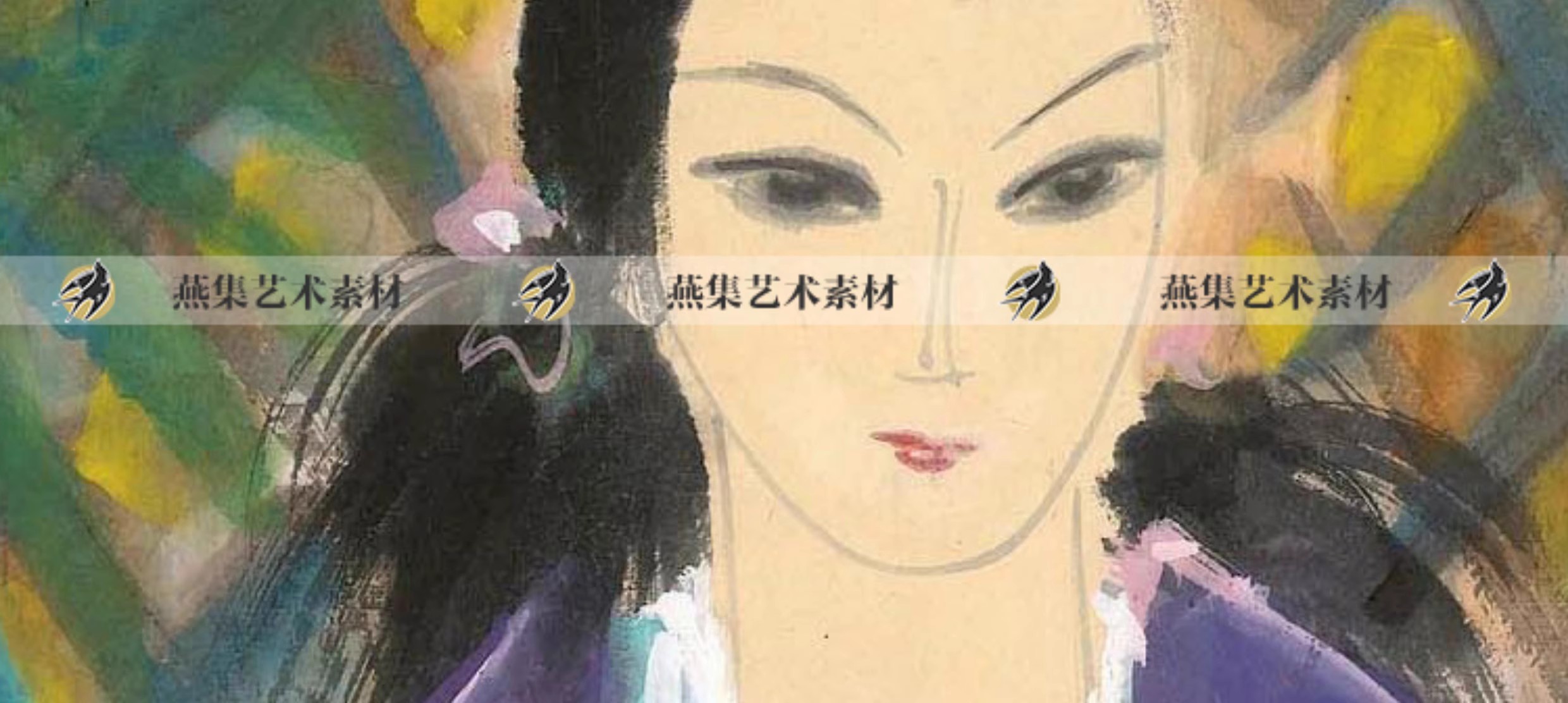 图片[3]-林风眠油画水墨画合集人物风景静物218幅高清电子版画芯临摹素材-美肚杀分享