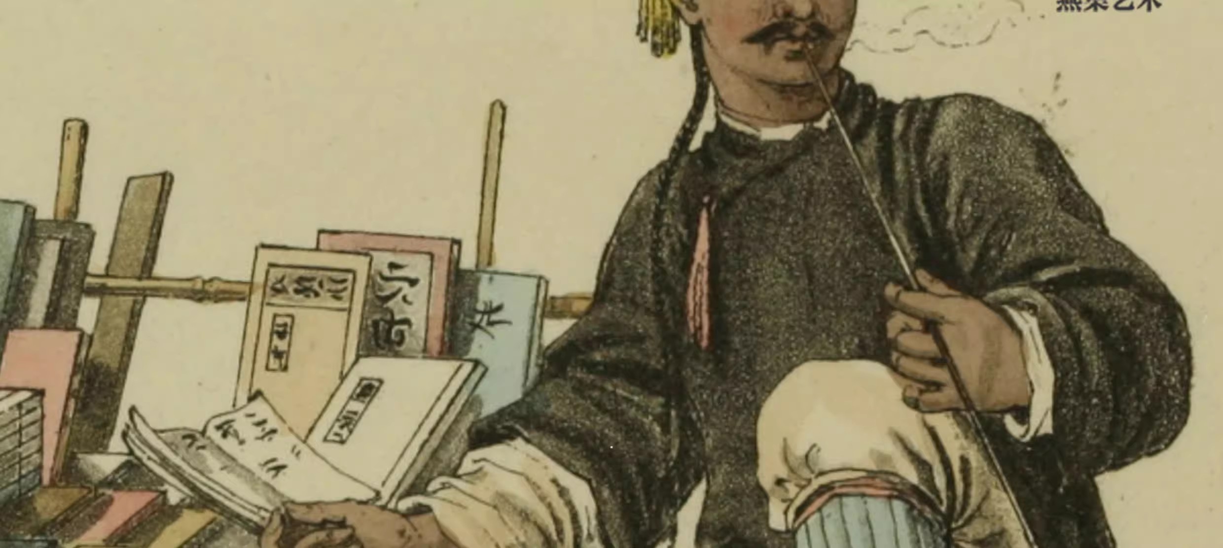 图片[5]-49幅，中国古代人物服饰市井生活场景彩色版画绘画参考电子版大图片素材-美肚杀分享