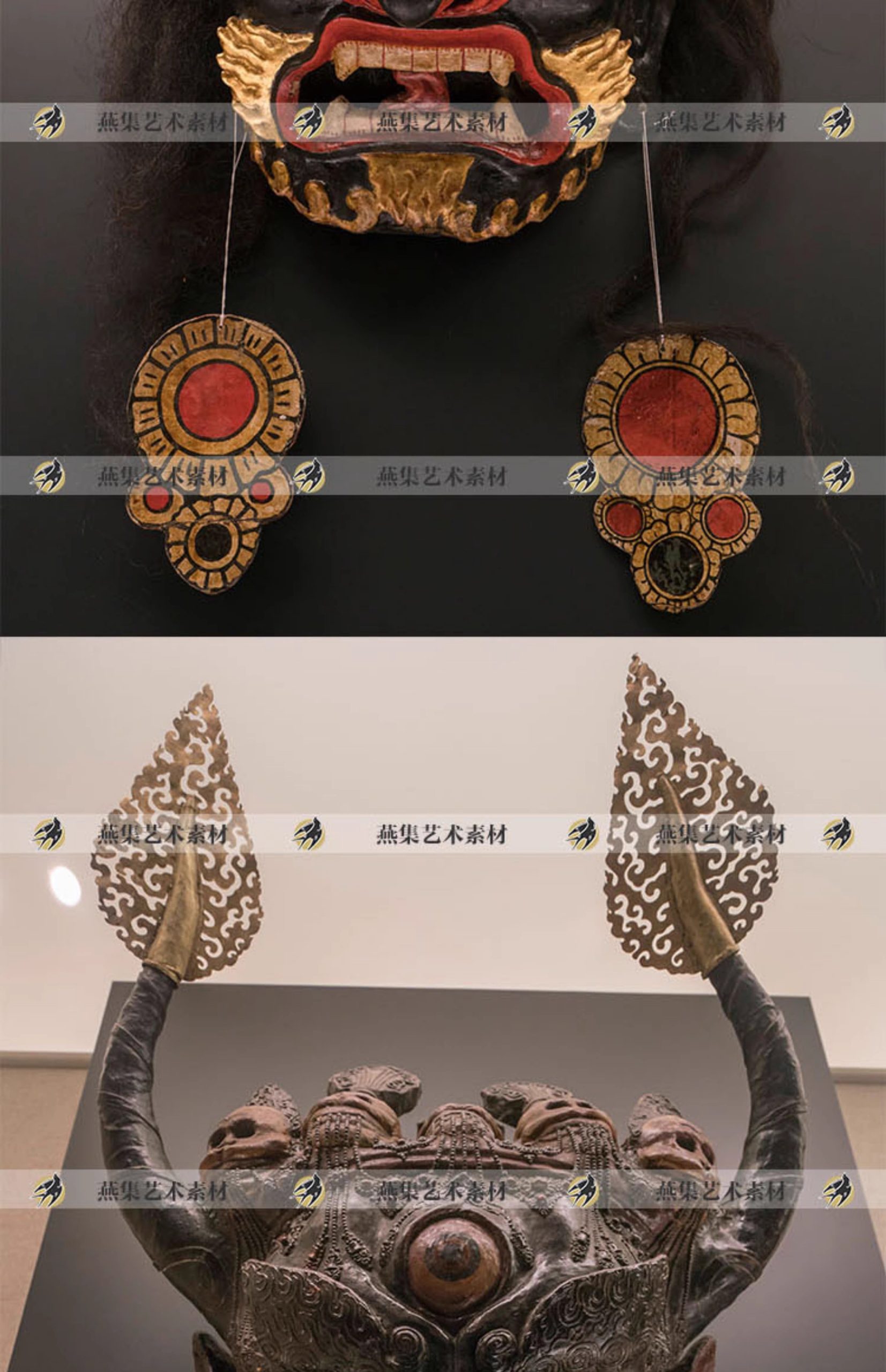 图片[4]-130幅，藏族傩戏中国传统少数民族民间民俗傩祭藏戏祭祀面具参考高清素材-美肚杀分享