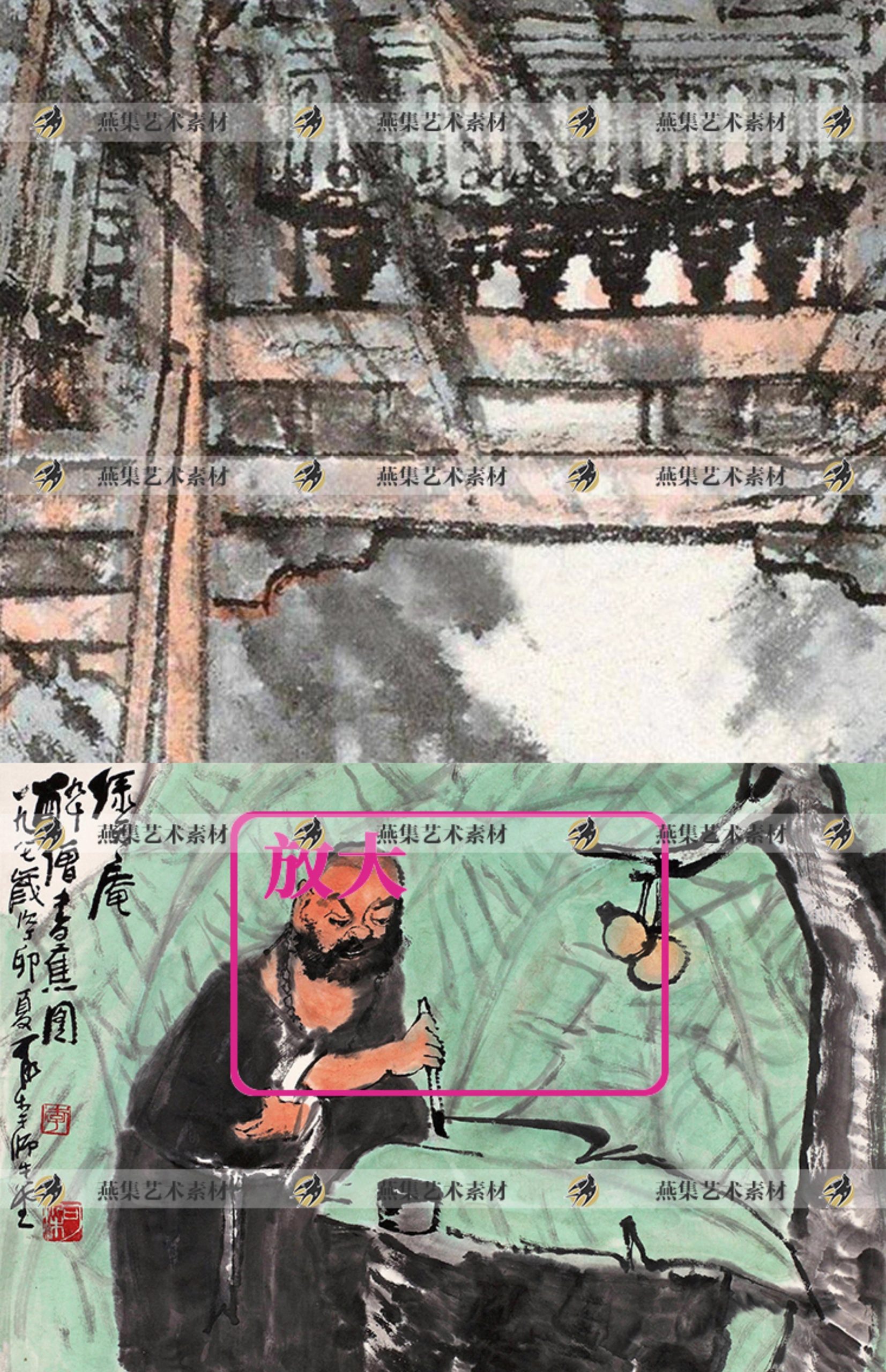 图片[4]-李可染绘画合集 国画工笔花鸟人物风景静物素材 175幅高清电子版-美肚杀分享