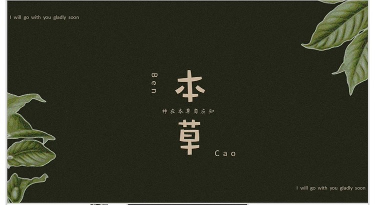 图片[7]-导师夸爆的「复古草本风」PPT！绿色植物 × 小清新作品集模板，中医艺术答辩用它秒变高级感～-美肚杀分享