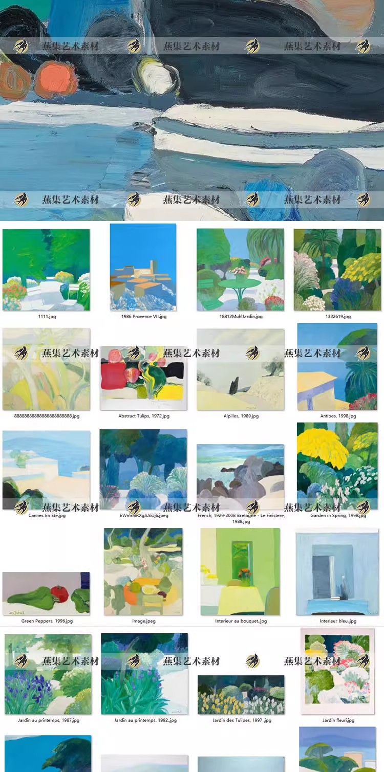 图片[5]-175幅，罗杰 穆尔Roger Muhl 油画作品图集法国当代风景画芯大图临摹素材-美肚杀分享