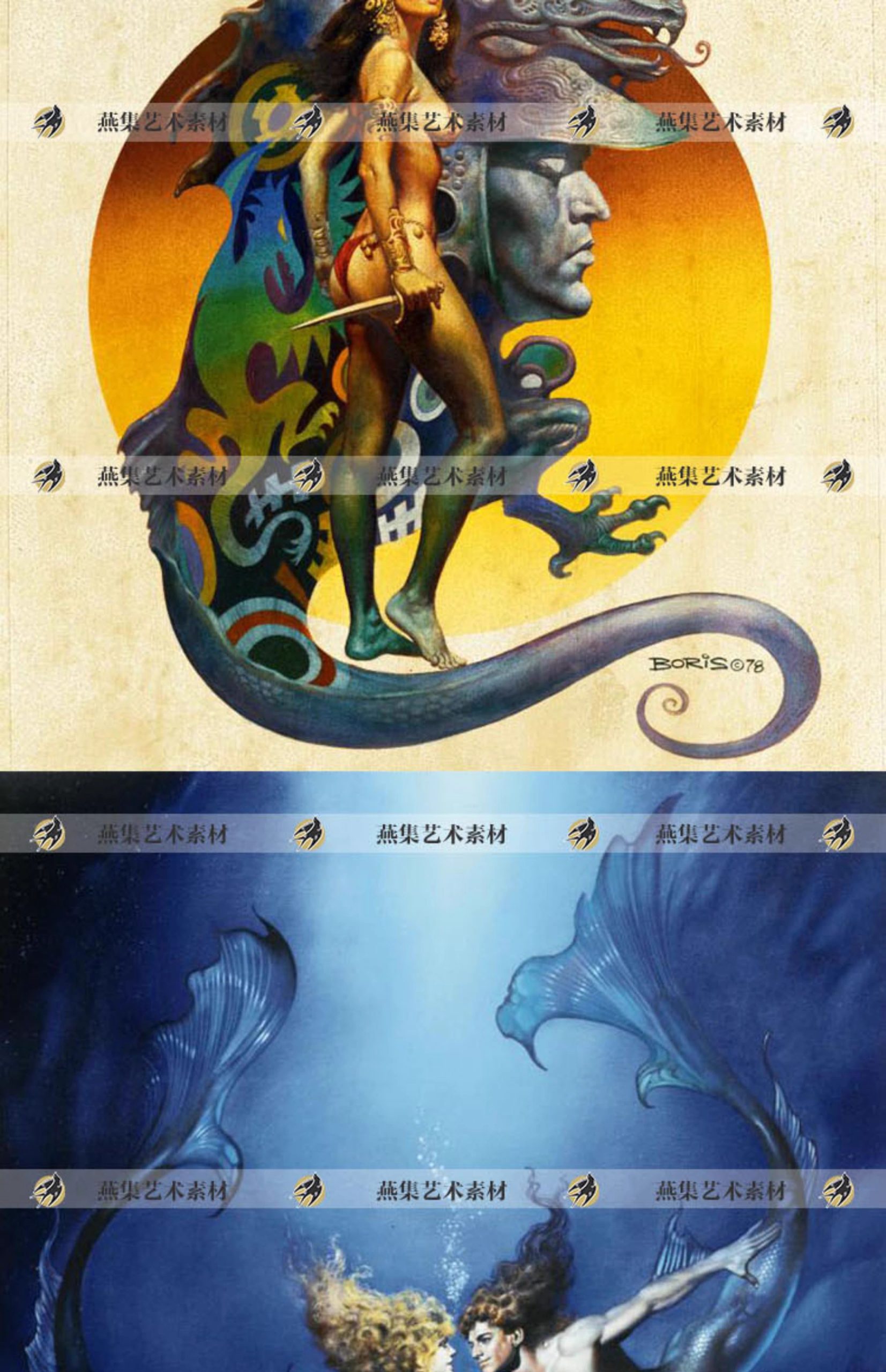 图片[4]-1000幅，Boris Vallejo艺术CG科幻插画 幻想英雄美女角色设定美术资料素材-美肚杀分享
