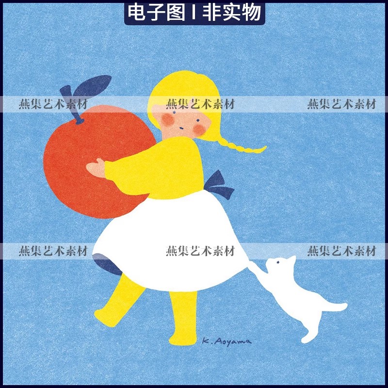 图片[3]-132张，超萌可爱治愈系生命力清新童趣aoyama插画画集临摹电子图片素材-美肚杀分享