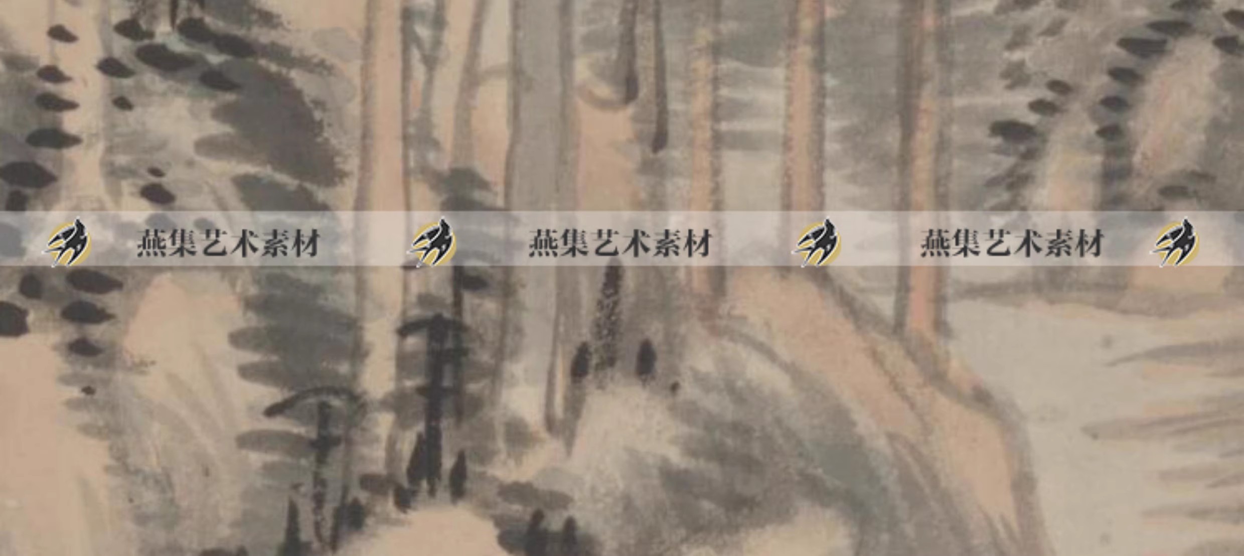 图片[5]-125幅，清 王时敏绘画作品合集 杜甫诗意图高清山水国画图片电子版素材-美肚杀分享