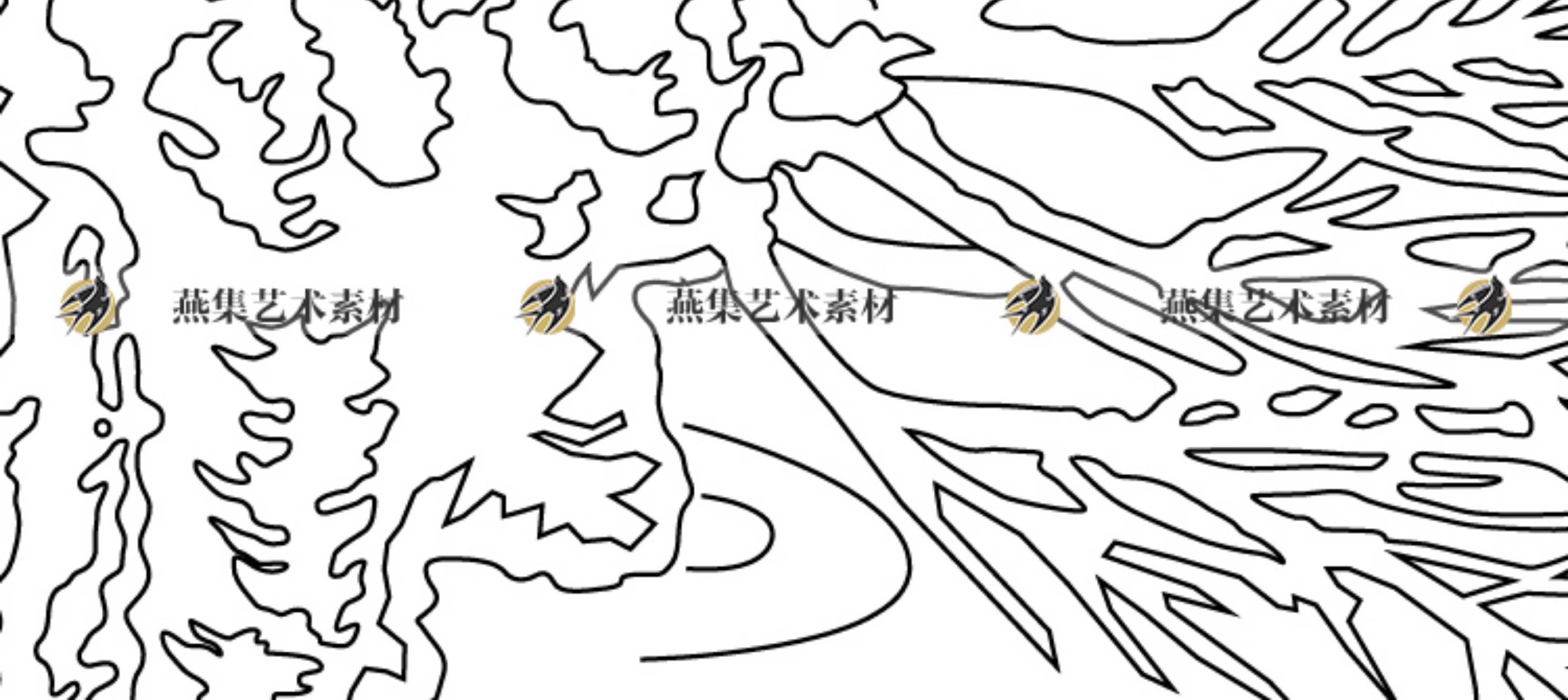 图片[5]-清明上河图虹桥宋代市井线描线稿高清矢量图素材参考png免扣素材-美肚杀分享