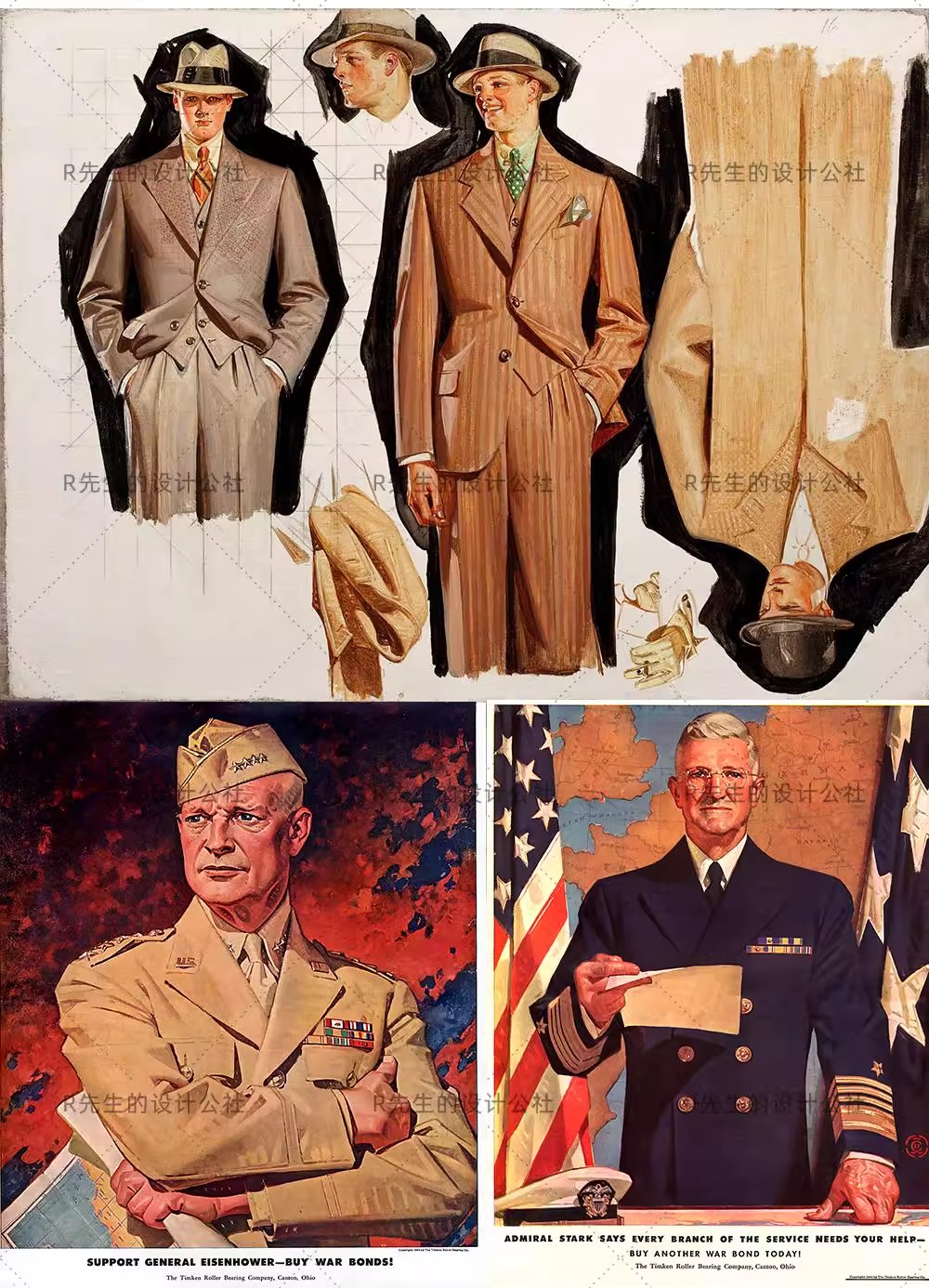图片[5]-莱延德克尔 美国黄金时代美式复古插画古典素材图集-美肚杀分享