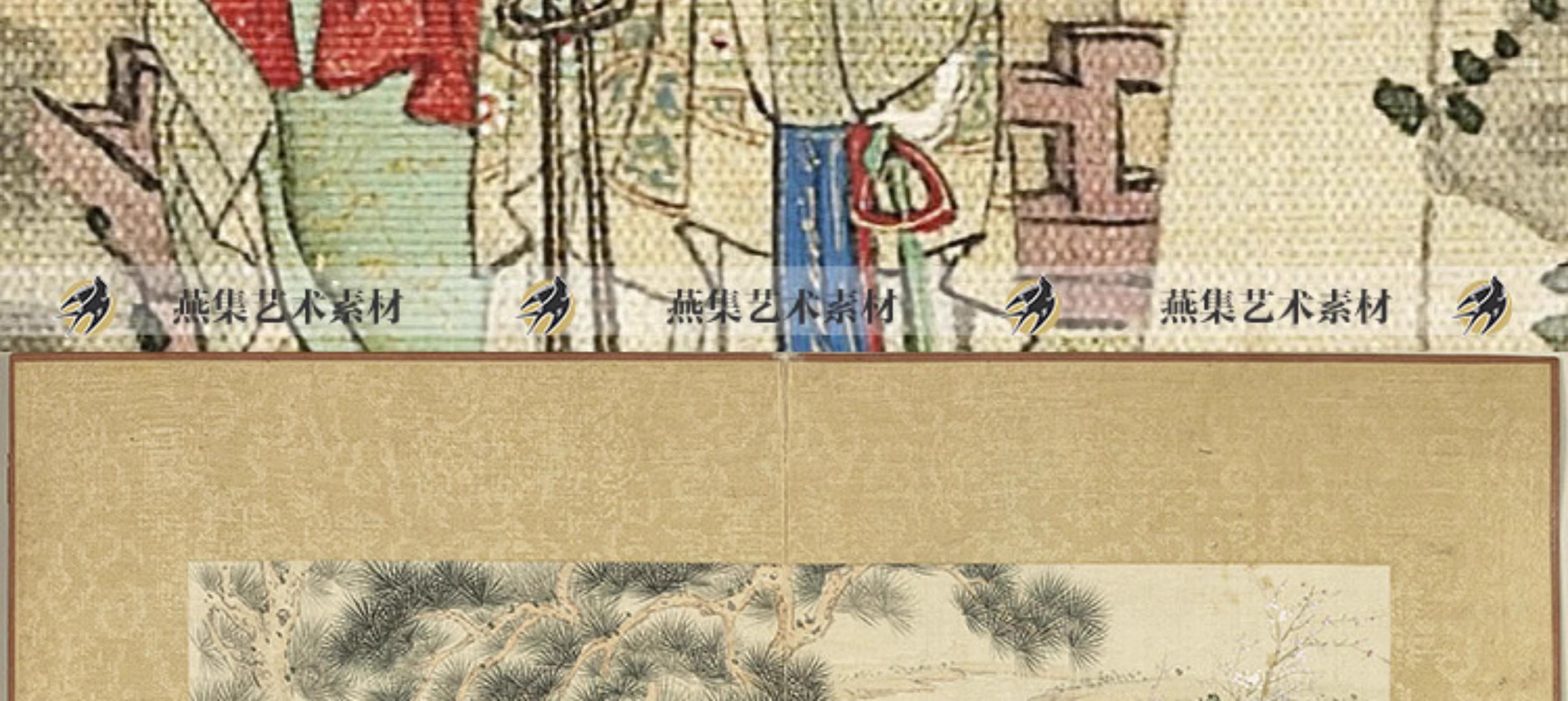 图片[5]-升平乐事图册12幅古代年节日宫廷画婴戏图工笔国画临摹高清图素材-美肚杀分享