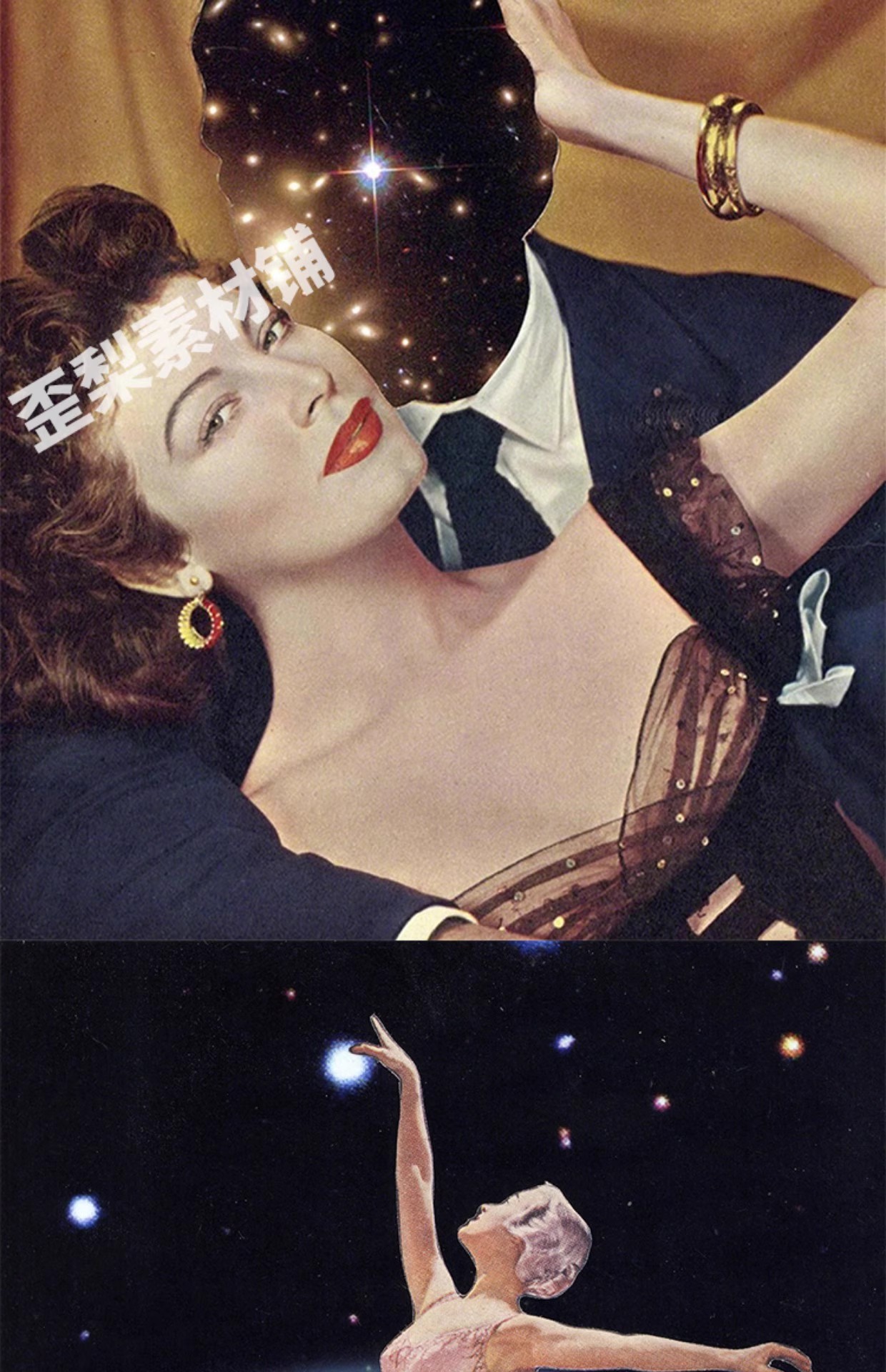图片[4]-255幅，乔韦伯 Joe Webb 英国超现实主义拼贴画大师作品集插画图片素材-美肚杀分享