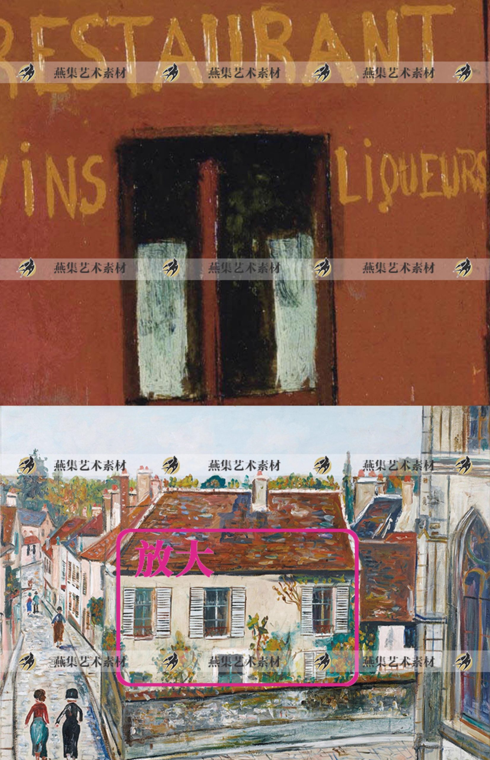 图片[6]-331幅，莫里斯郁特里罗Maurice Utrillo 尤特里罗油画建筑风景画临摹素材-美肚杀分享
