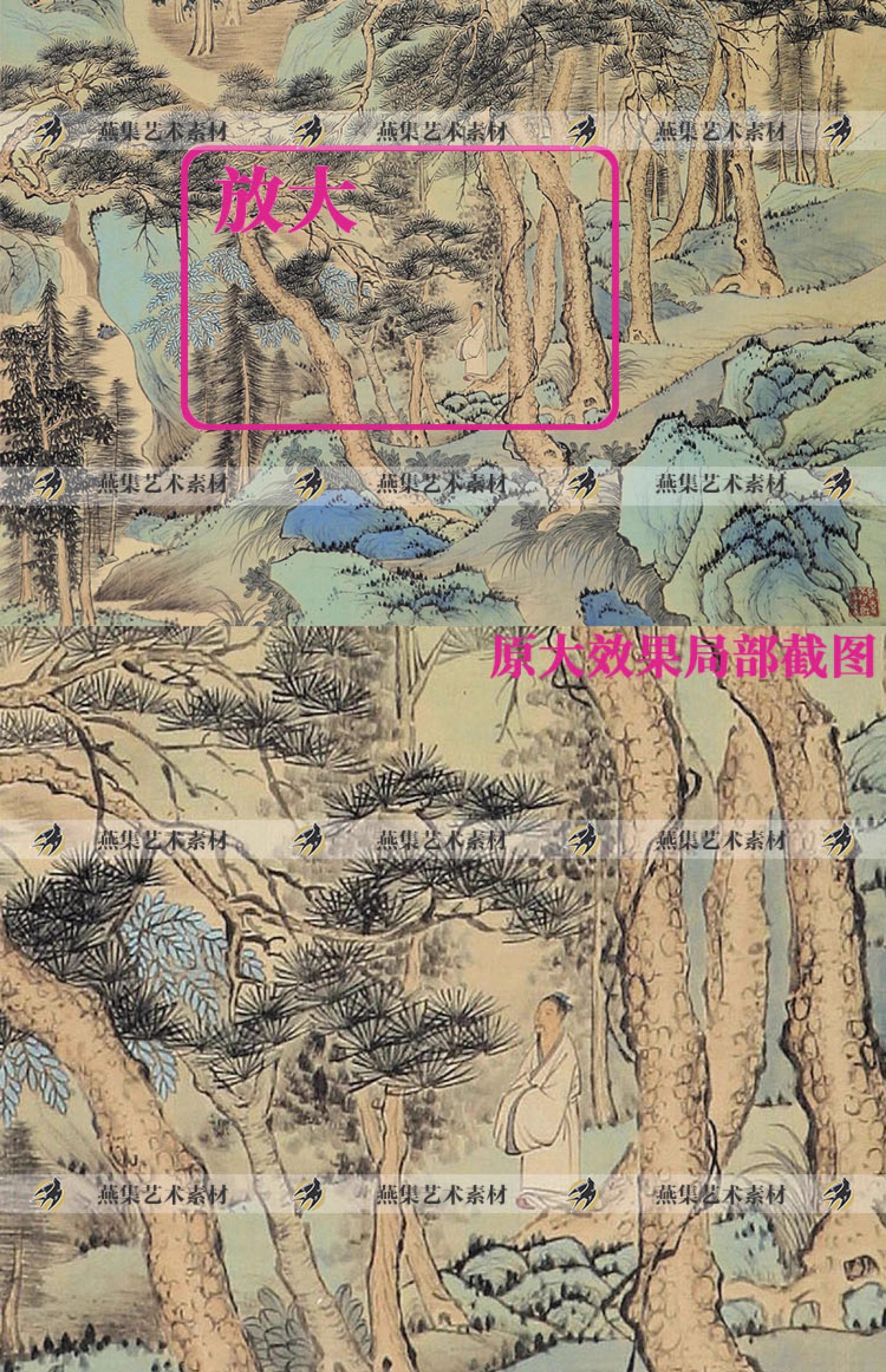 图片[6]-陈少梅绘画合集 国画工笔花鸟人物风景静物素材 69幅高清电子版-美肚杀分享