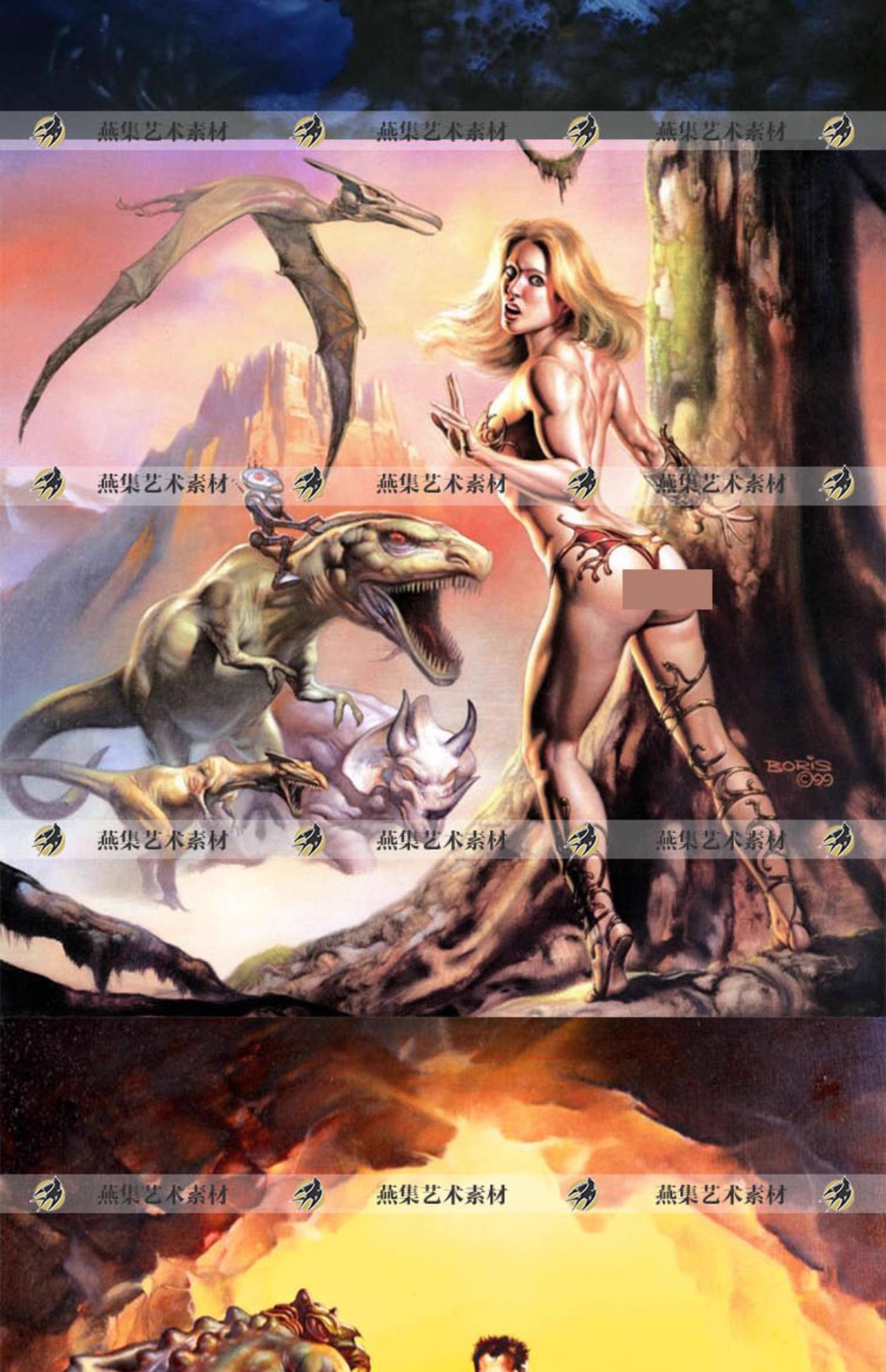 图片[6]-1000幅，Boris Vallejo艺术CG科幻插画 幻想英雄美女角色设定美术资料素材-美肚杀分享