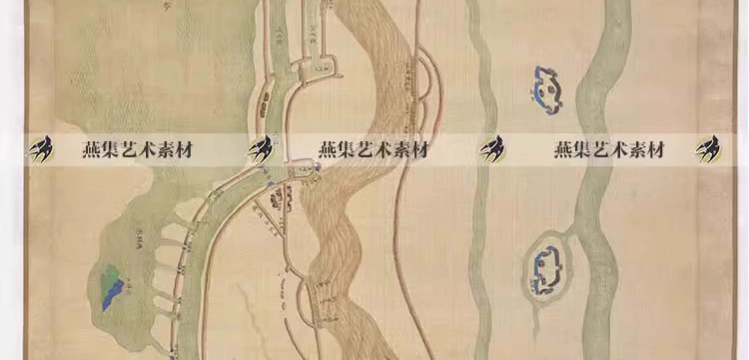 图片[7]-清代大运河地图古代老地域隋唐水路舆图参考资料高清电子图片素材-美肚杀分享