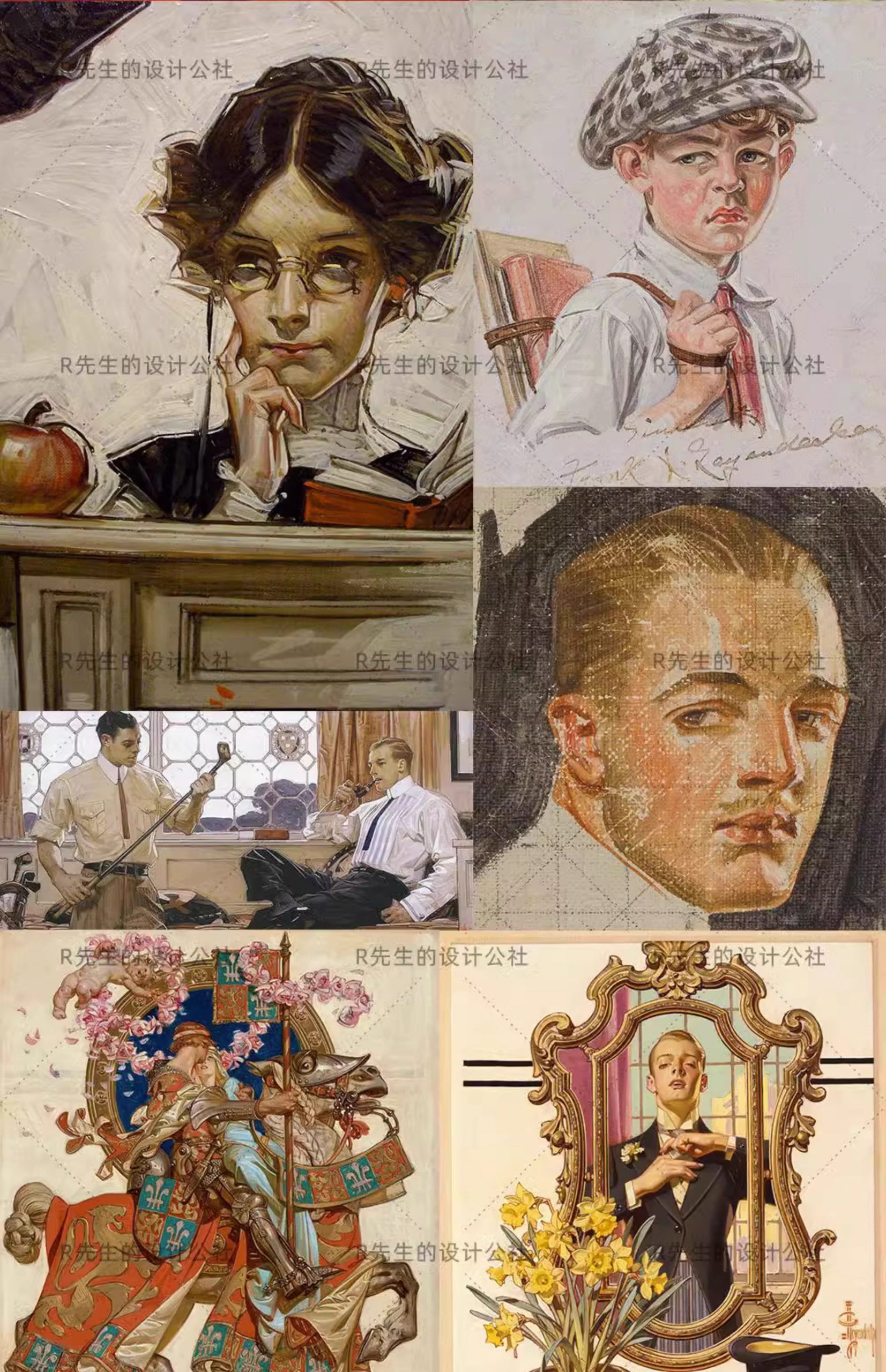 图片[7]-莱延德克尔 美国黄金时代美式复古插画古典素材图集-美肚杀分享