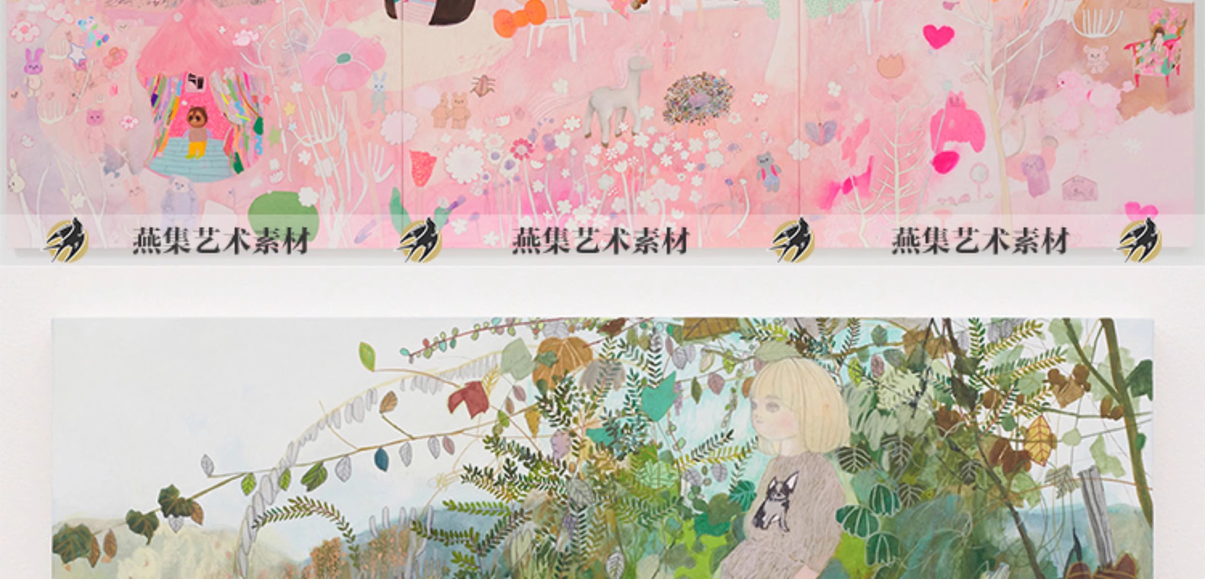 图片[7]-362幅，长井朋子日本唯美梦幻童话治愈甜美油画综合材料电子画集图片素材-美肚杀分享