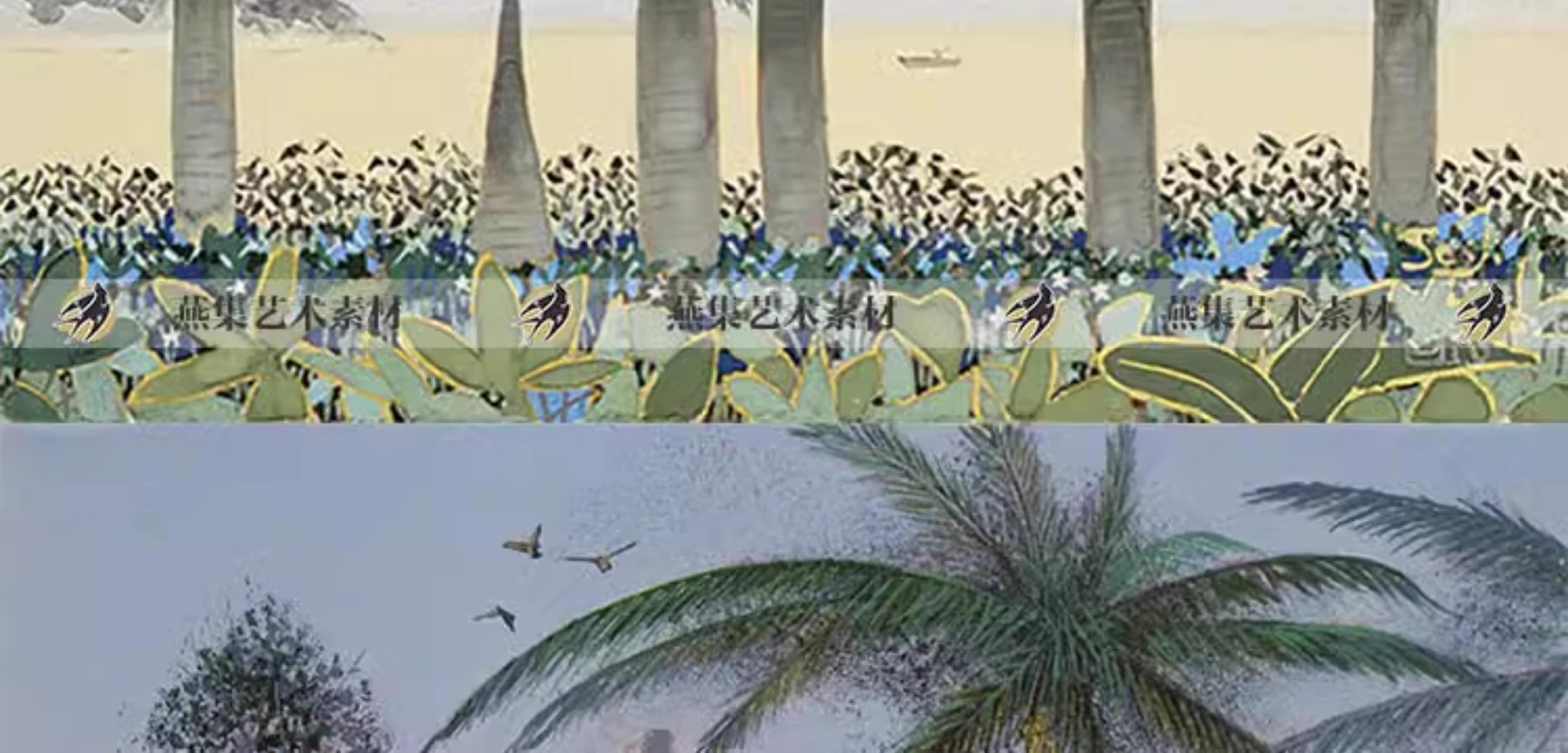 图片[7]-177幅，吉村诚司岩彩画集 日本和风唯美梦幻风景静物插画电子图片素材-美肚杀分享
