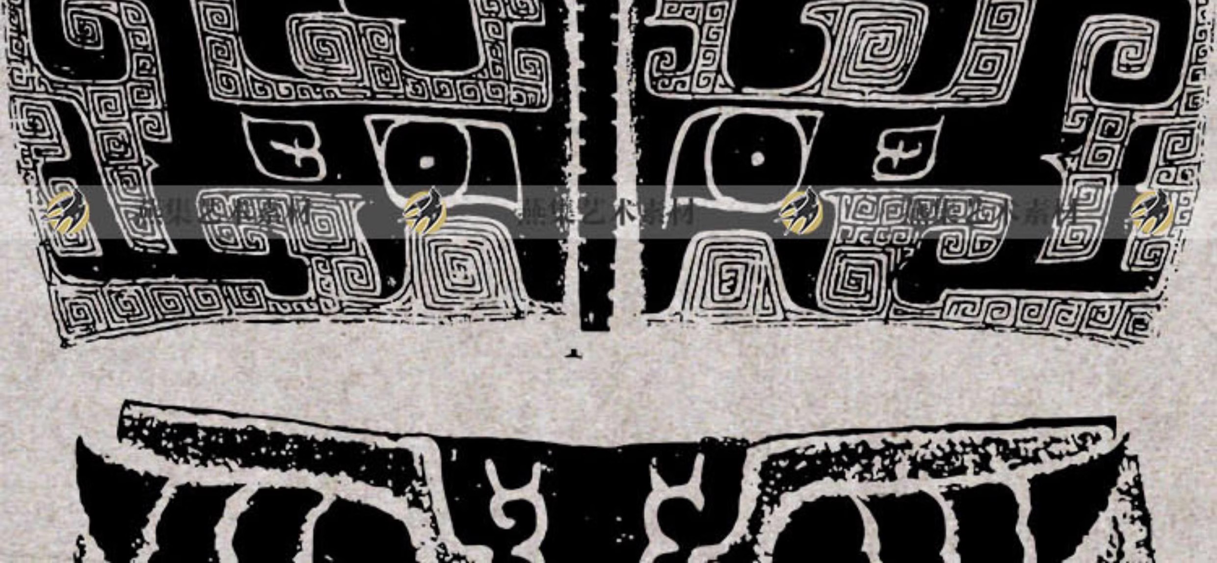 图片[7]-149款，三星堆商周朝青铜器图腾装饰纹样古代拓片器物AI矢量免扣设计素材-美肚杀分享