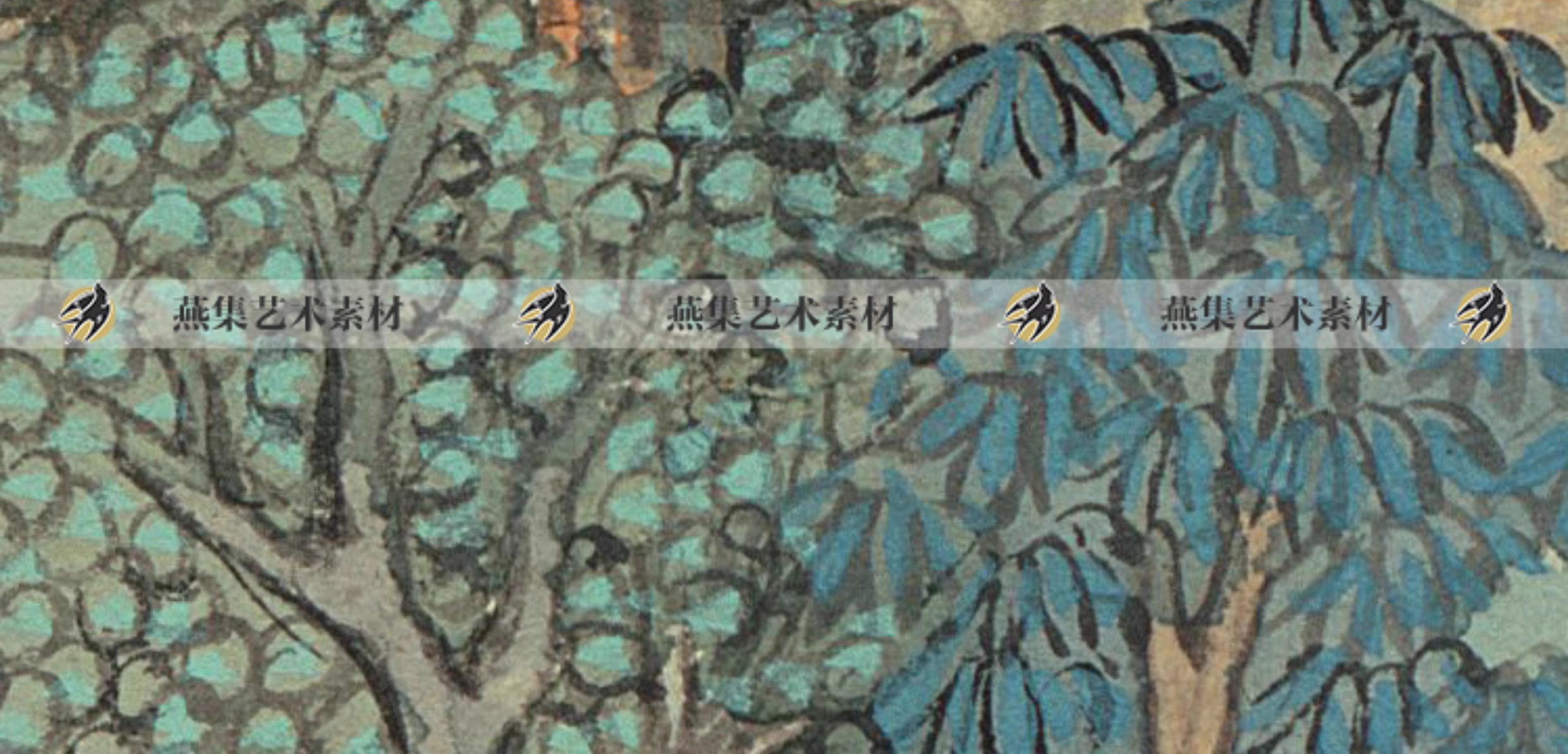 图片[7]-125幅，清 王时敏绘画作品合集 杜甫诗意图高清山水国画图片电子版素材-美肚杀分享