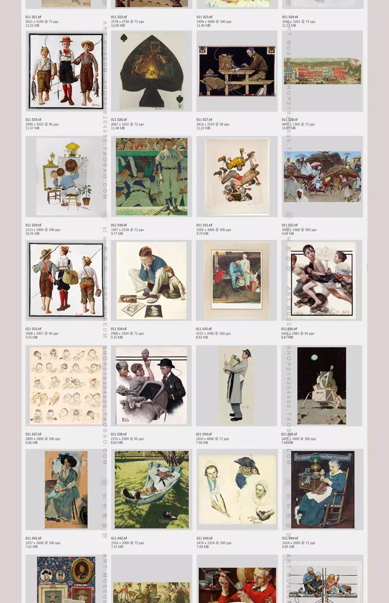 图片[7]-780幅，复古插画|诺曼·洛克威尔Norman Rockwell绘画作品集临摹设计素材-美肚杀分享