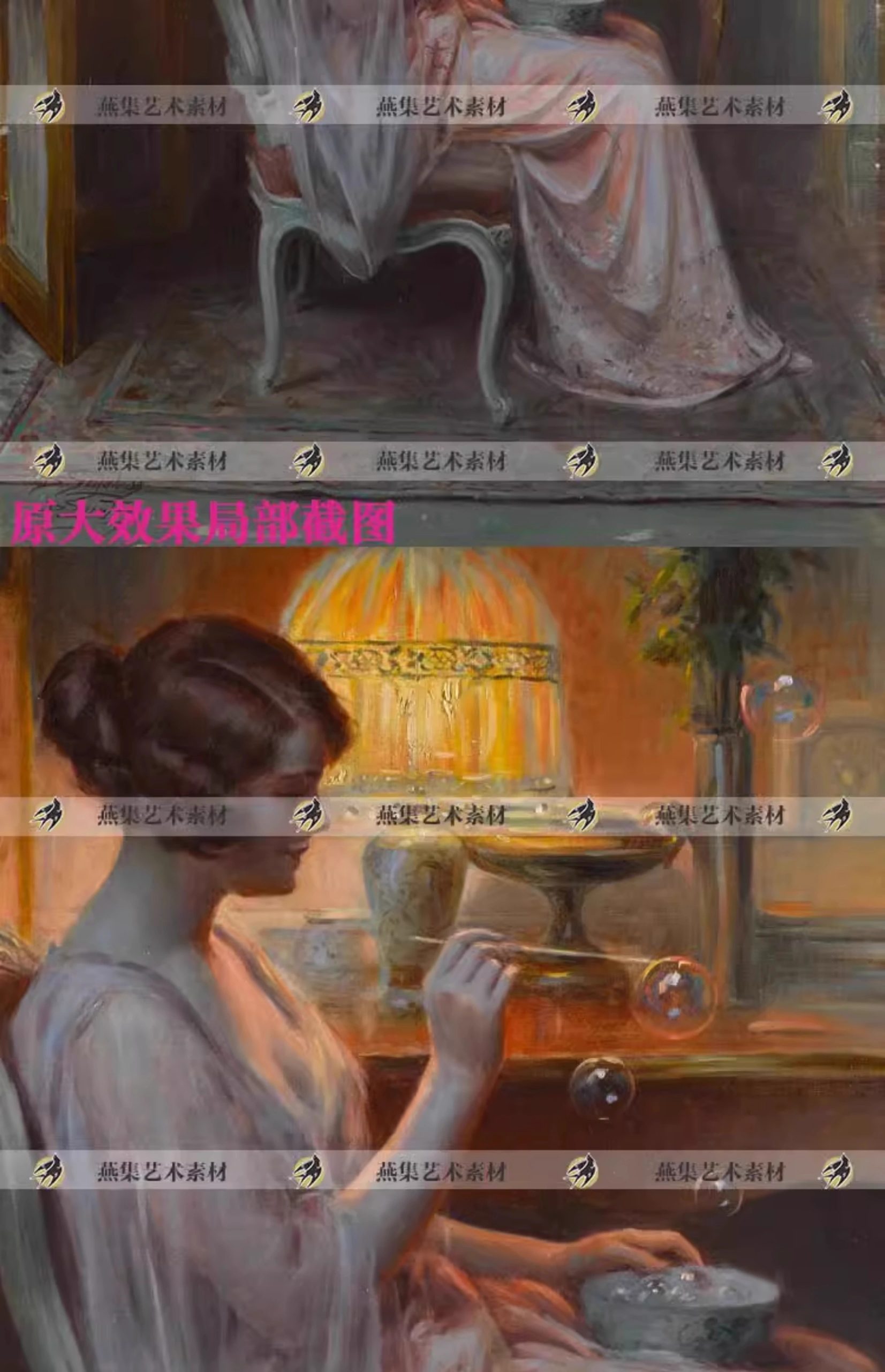 图片[8]-84幅，恩霍拉斯Delphin Enjolras油画作品女性人物人体绘画临摹图片素材-美肚杀分享