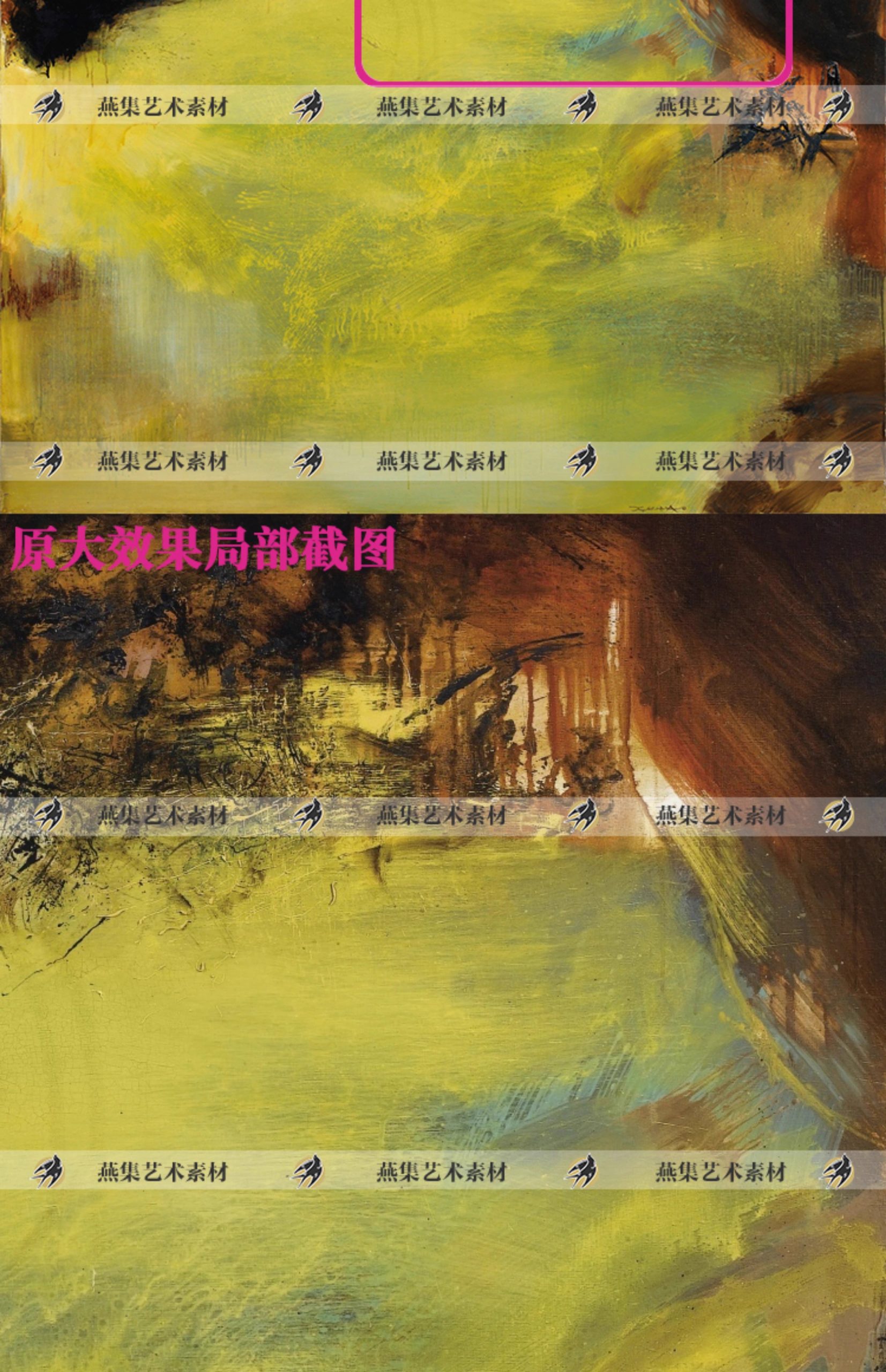 图片[8]-184幅，赵无极油画作品装饰画芯喷绘打印艺术抽象绘画参考教学临摹素材-美肚杀分享