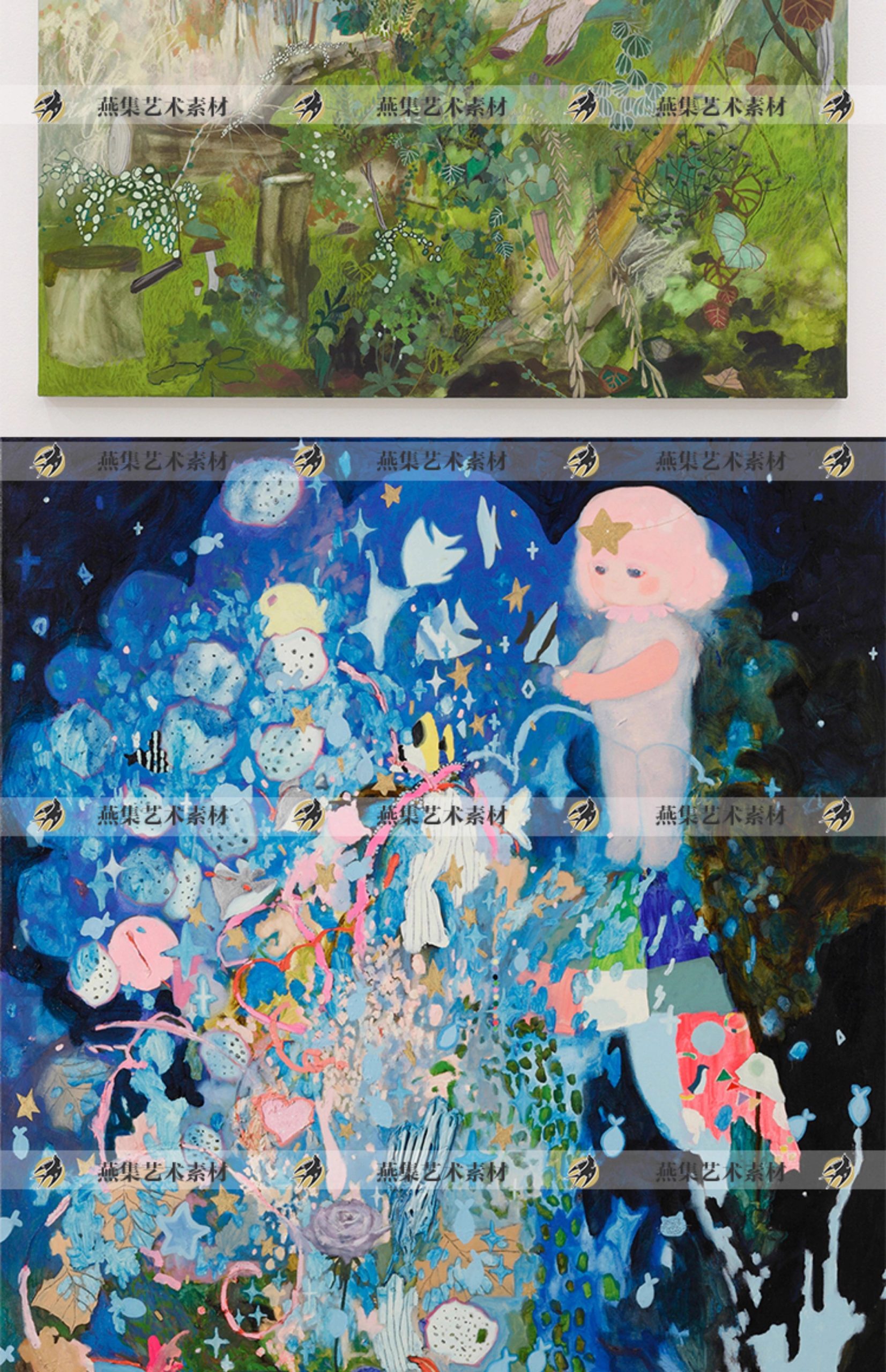 图片[8]-362幅，长井朋子日本唯美梦幻童话治愈甜美油画综合材料电子画集图片素材-美肚杀分享