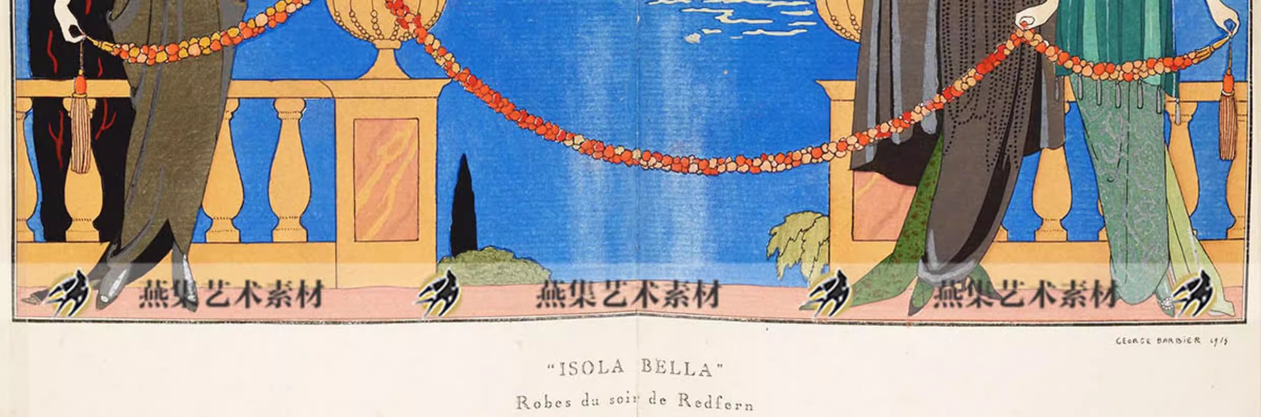图片[10]-244幅，乔治巴比尔George Barbier法国装饰Art Deco艺术插画设计参考素材-美肚杀分享