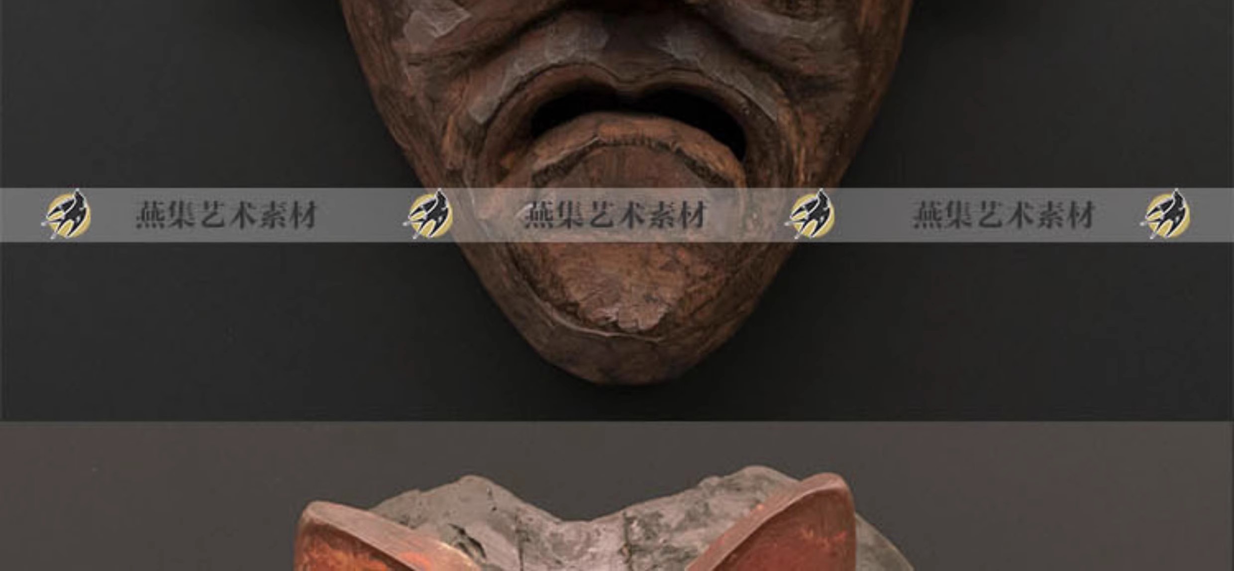 图片[9]-130幅，藏族傩戏中国传统少数民族民间民俗傩祭藏戏祭祀面具参考高清素材-美肚杀分享