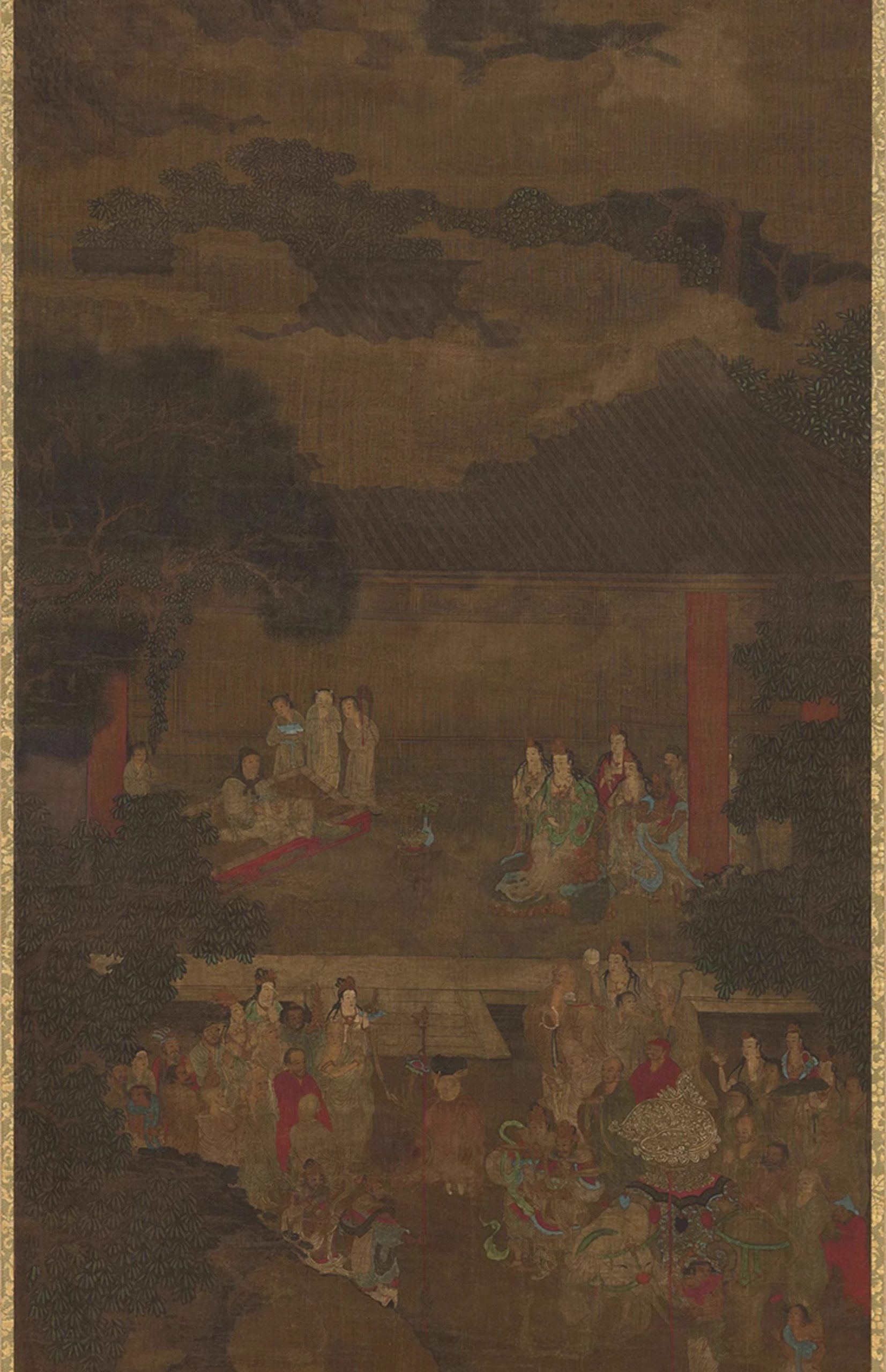 图片[9]-10幅，唐 周昉绘画作品合集 挥扇仕女图簪花仕女图高清人物国画图片素材-美肚杀分享