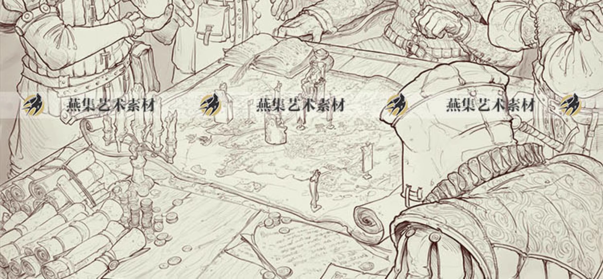 图片[9]-225幅，Timofey Stepanov线稿手绘上色流程图原画 PS绘画笔刷psd高清素材-美肚杀分享